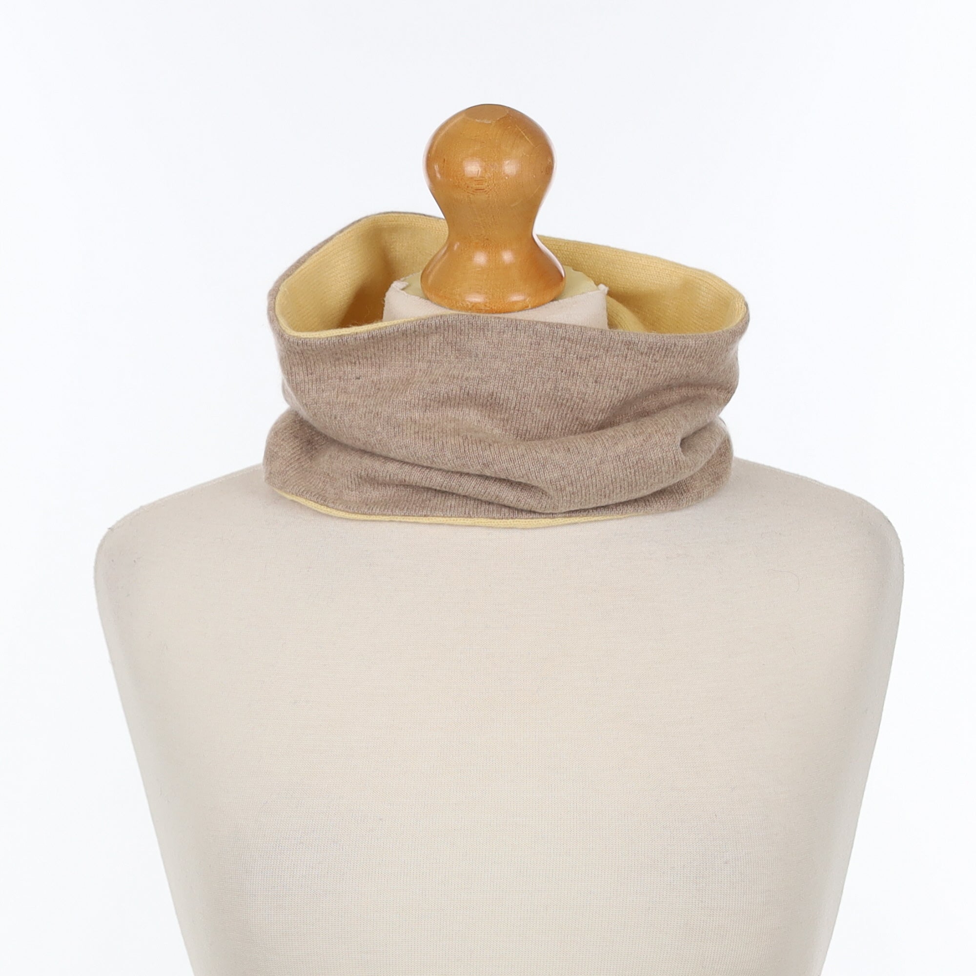 Fawn and Pale Apricot Neck Warmer