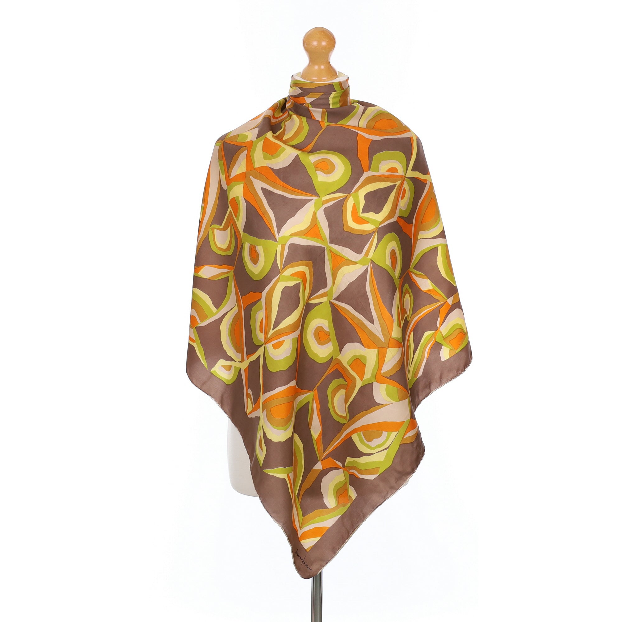 1970’s Abstract Vintage Silk Scarf