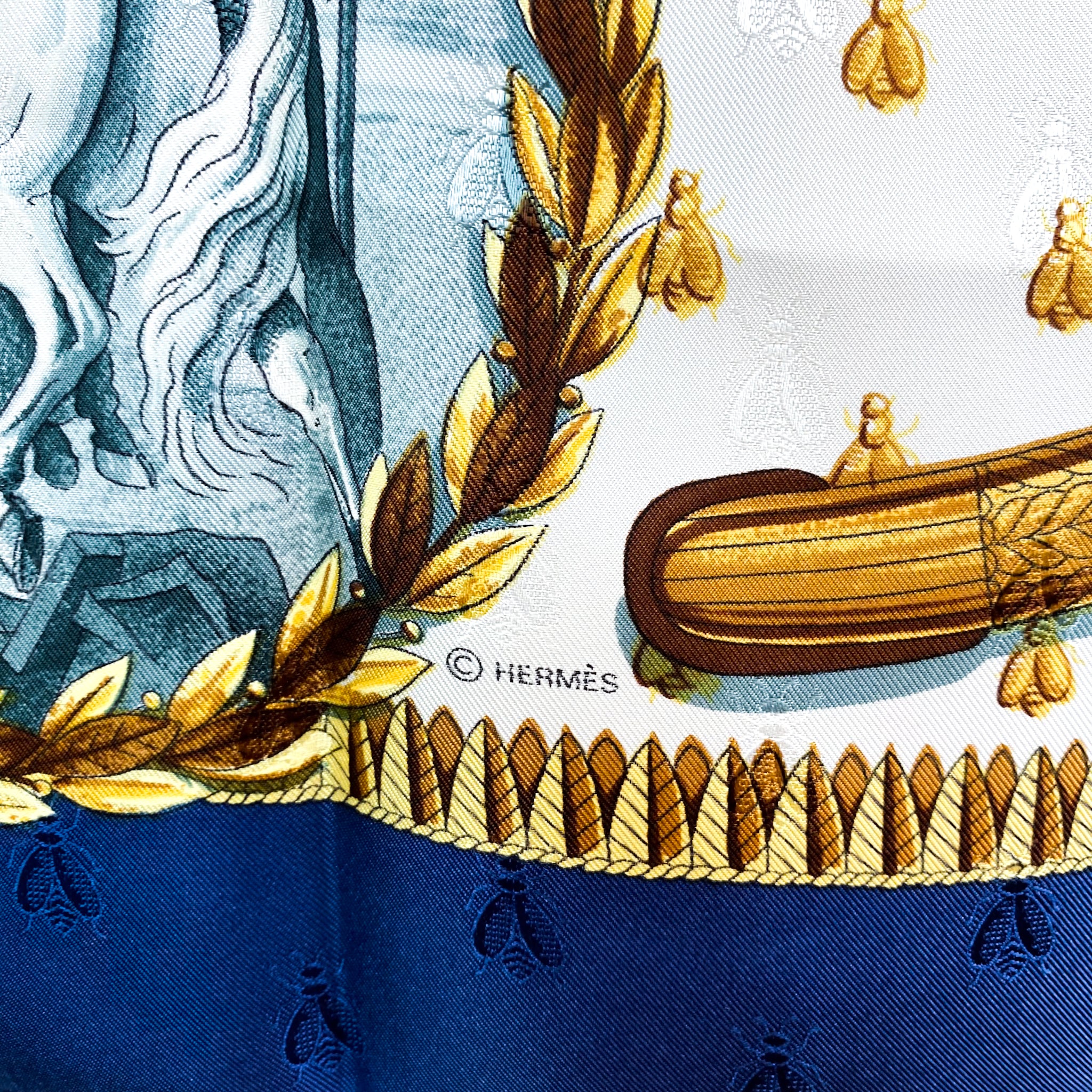Boxed Hermes Napoléon Silk Scarf
