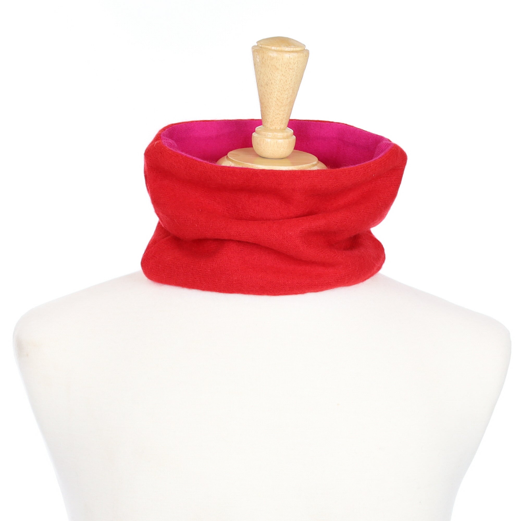 Scarlet and Magenta Neck Warmer