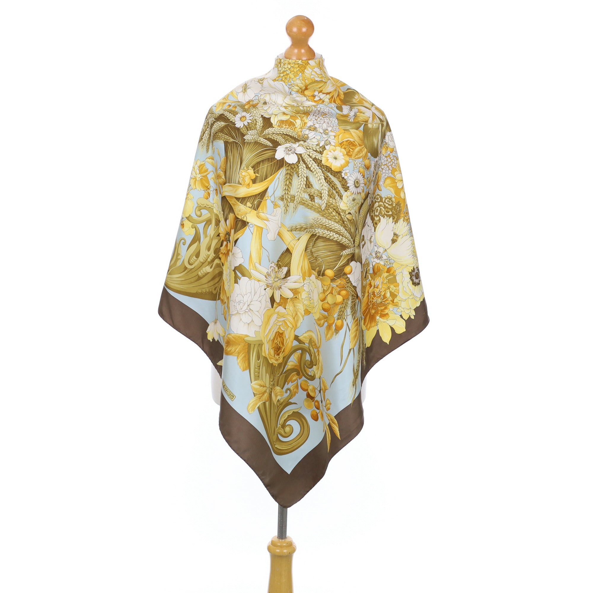Large Italian R Di Ratti Silk Scarf