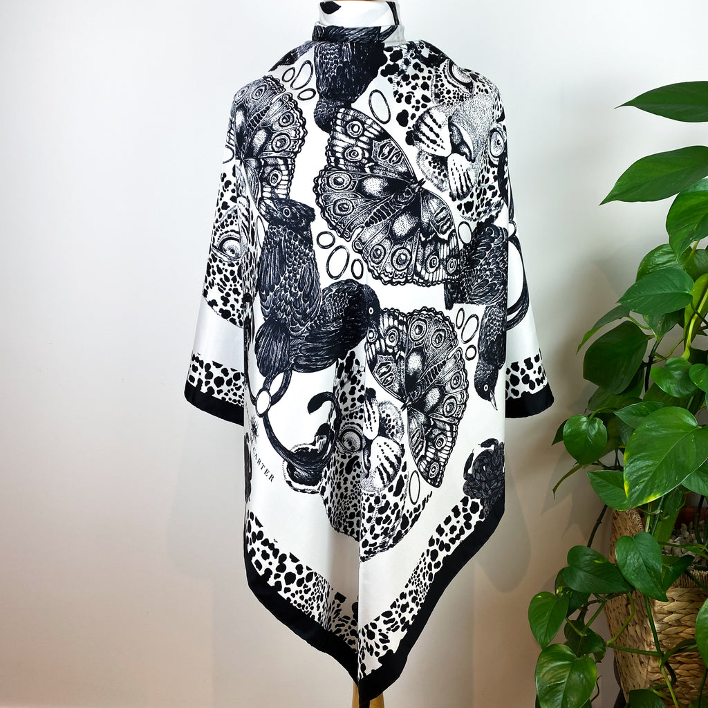 Brand New Emily Carter Designer Silk Scarf