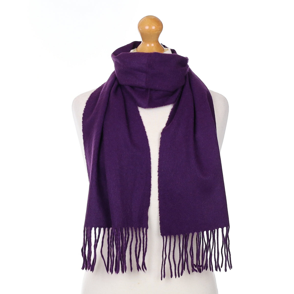 Iris Purple Cashmere Woven Scarf