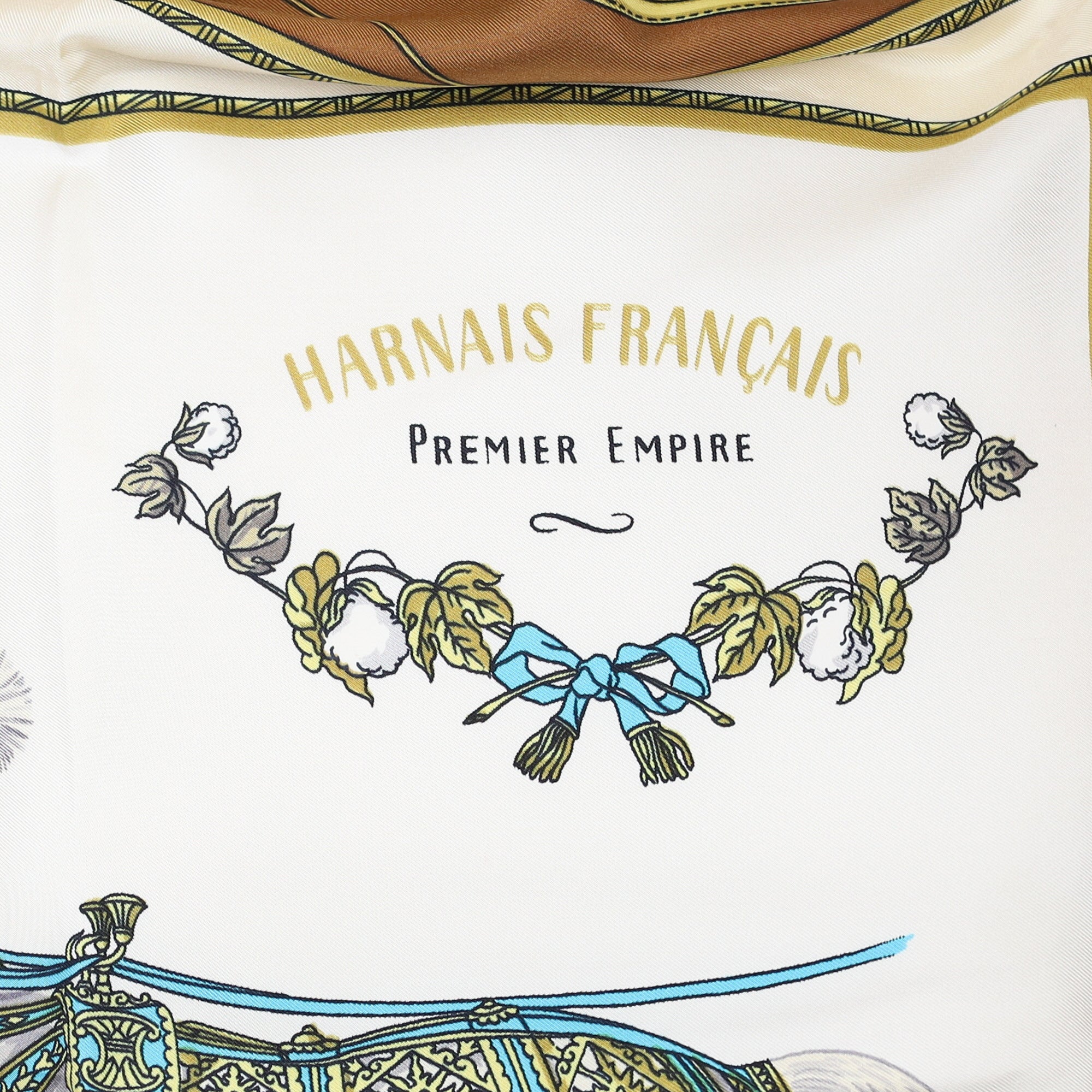 Pristine Hermès Harnais Français Premier Empire Silk Scarf Quite Rare