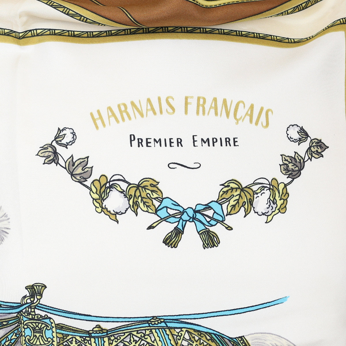 Pristine Hermès Harnais Français Premier Empire Silk Scarf Quite Rare