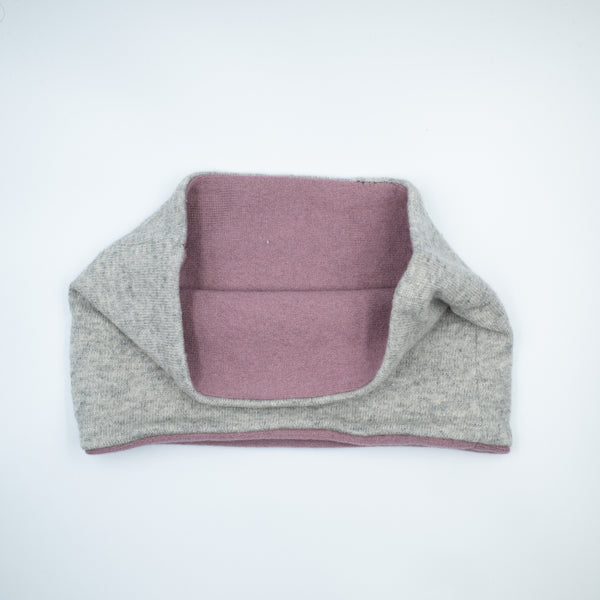 Heather Mauve and Grey Neck Warmer
