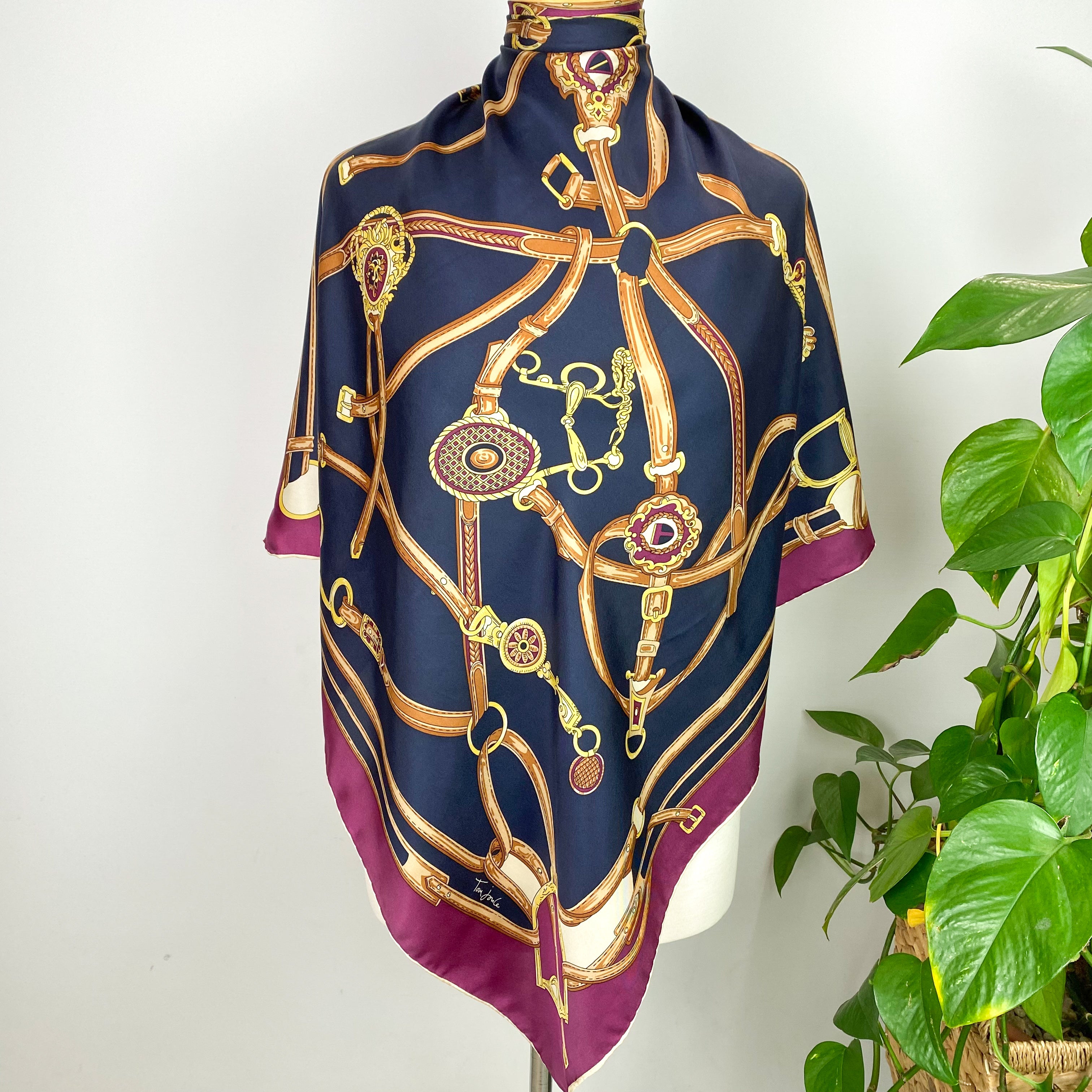 Tom Joule Silk Scarf