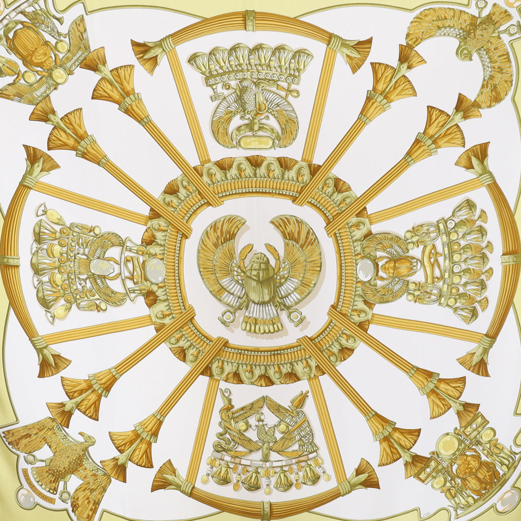 Immaculate Hermès Egypte Silk Scarf