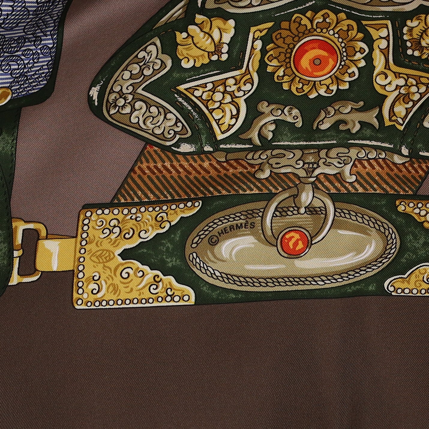 Brand New Boxed Hermès Tibet Silk Scarf
