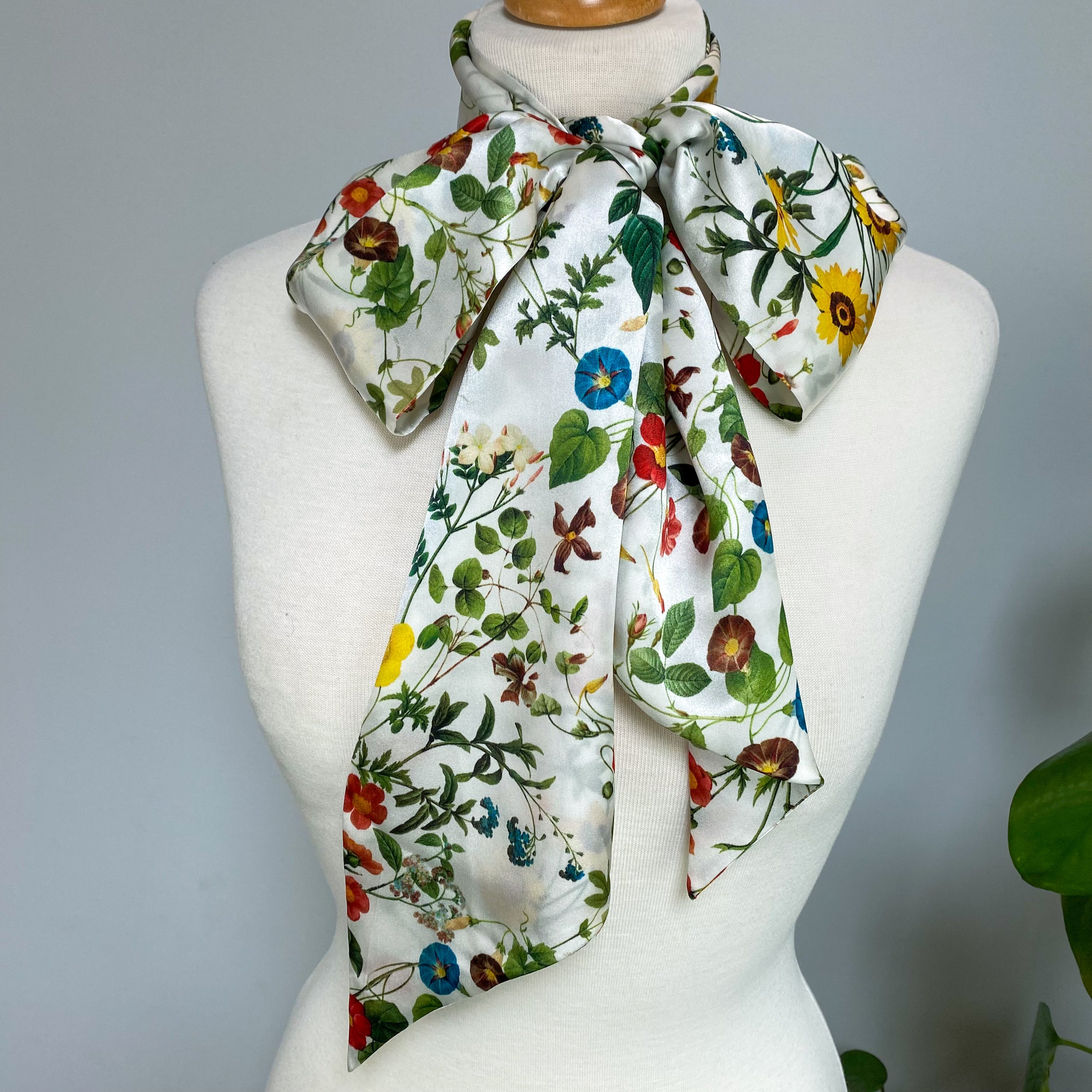 St Piece Pussy Bow Designer Silk Scarf