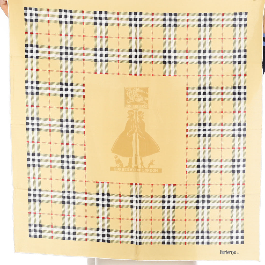 Brand New Burberrys Tartan Silk Scarf
