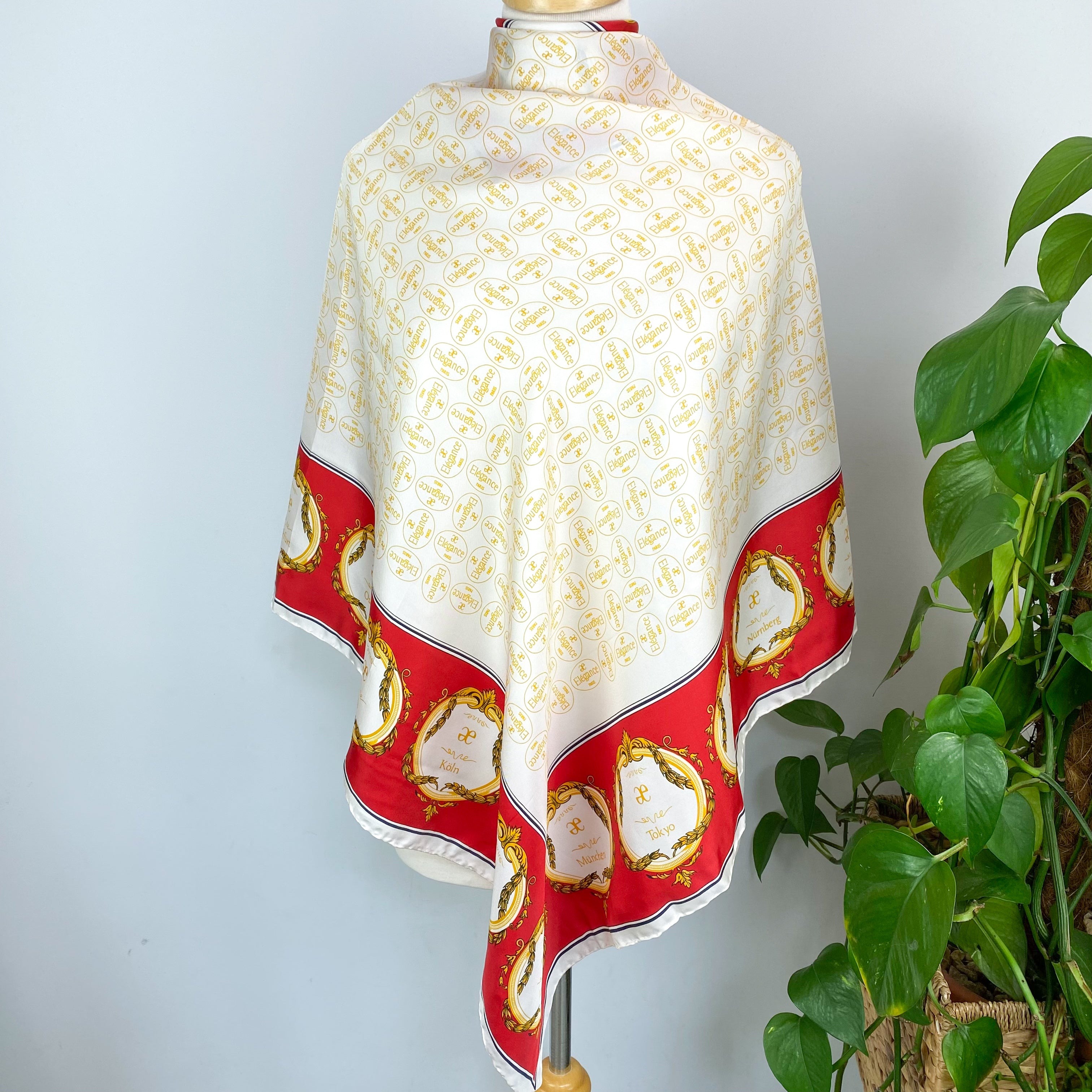 Brand New Elegance Paris Cities Silk Scarf