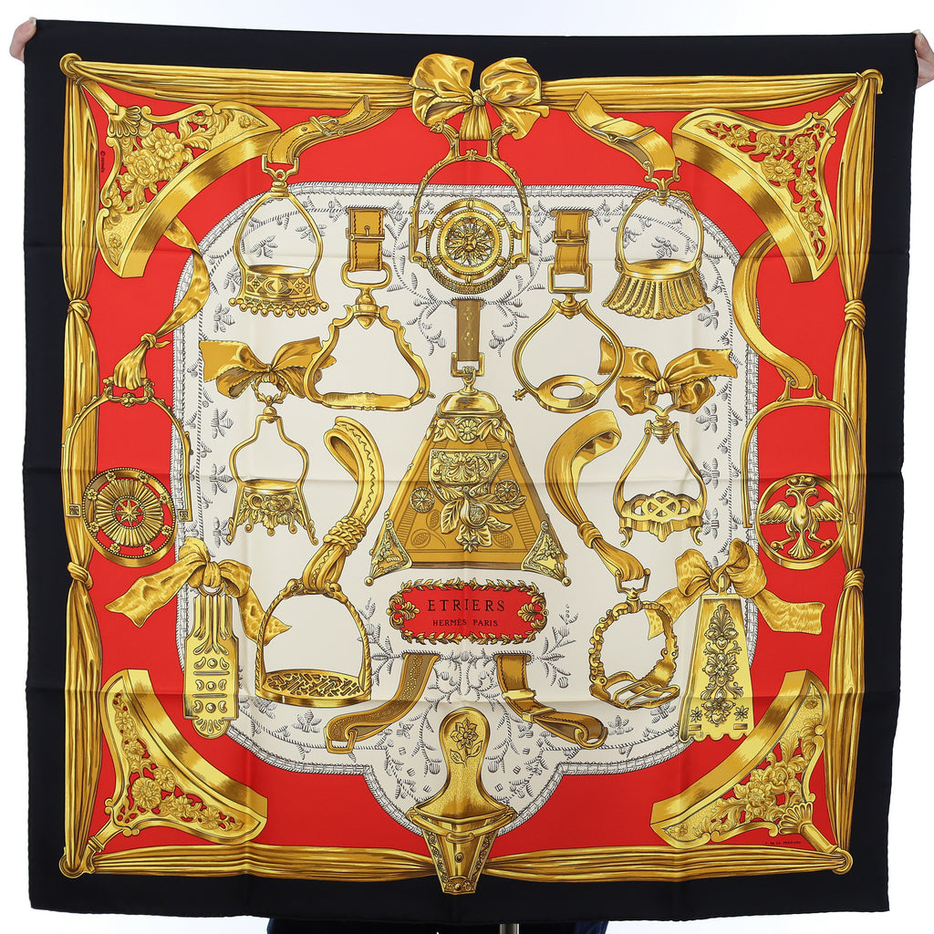 Brand New Boxed Hermès Etriers Silk Scarf