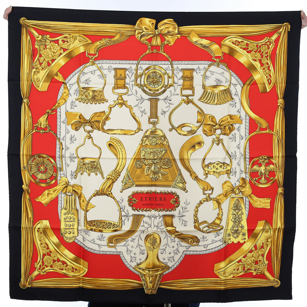 Brand New Boxed Hermès Etriers Silk Scarf