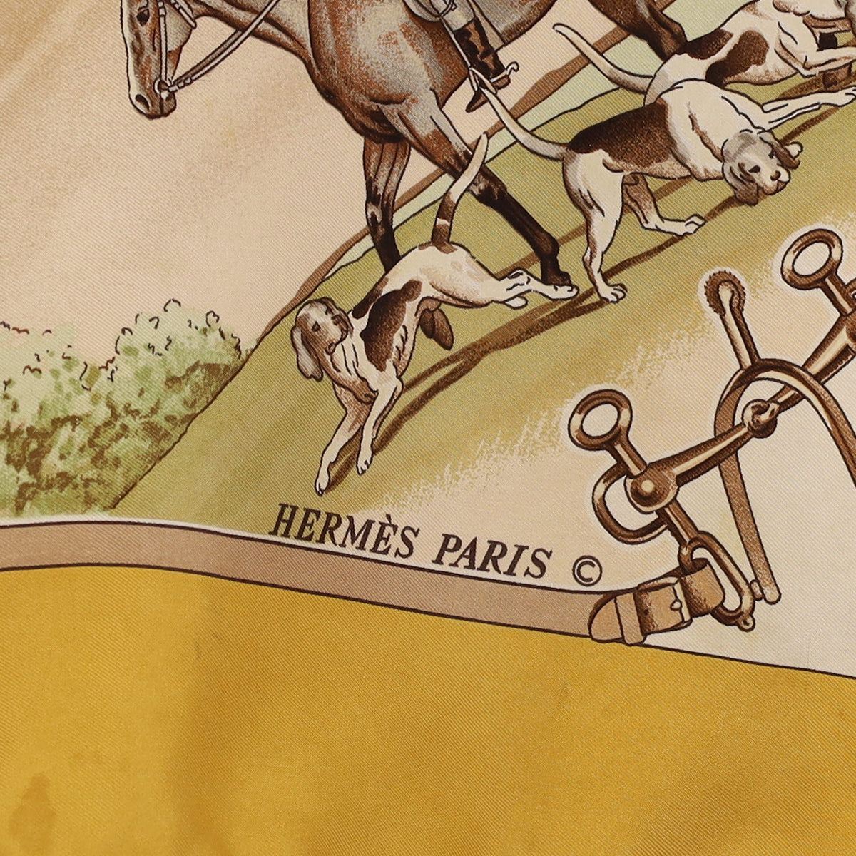 Hermès Sportsmen Silk Scarf