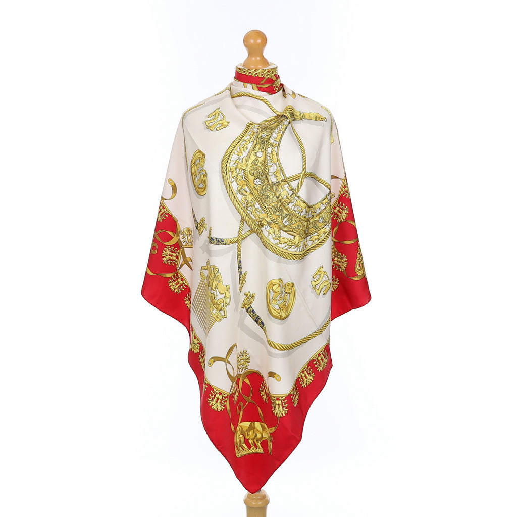 Hermès Les Cavaliers D’or Silk Scarf