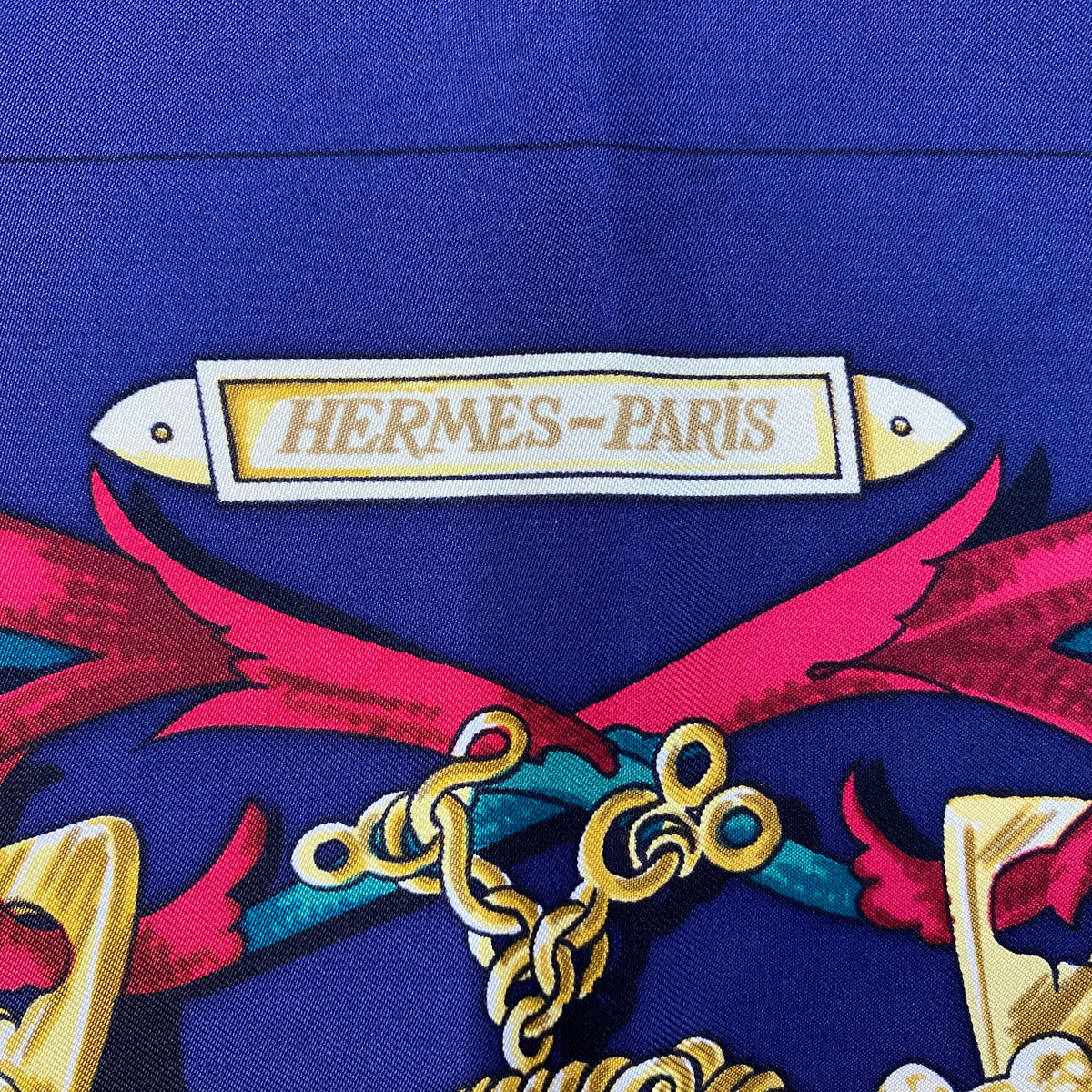 Hermès Le Mors a la Conétable Silk Scarf