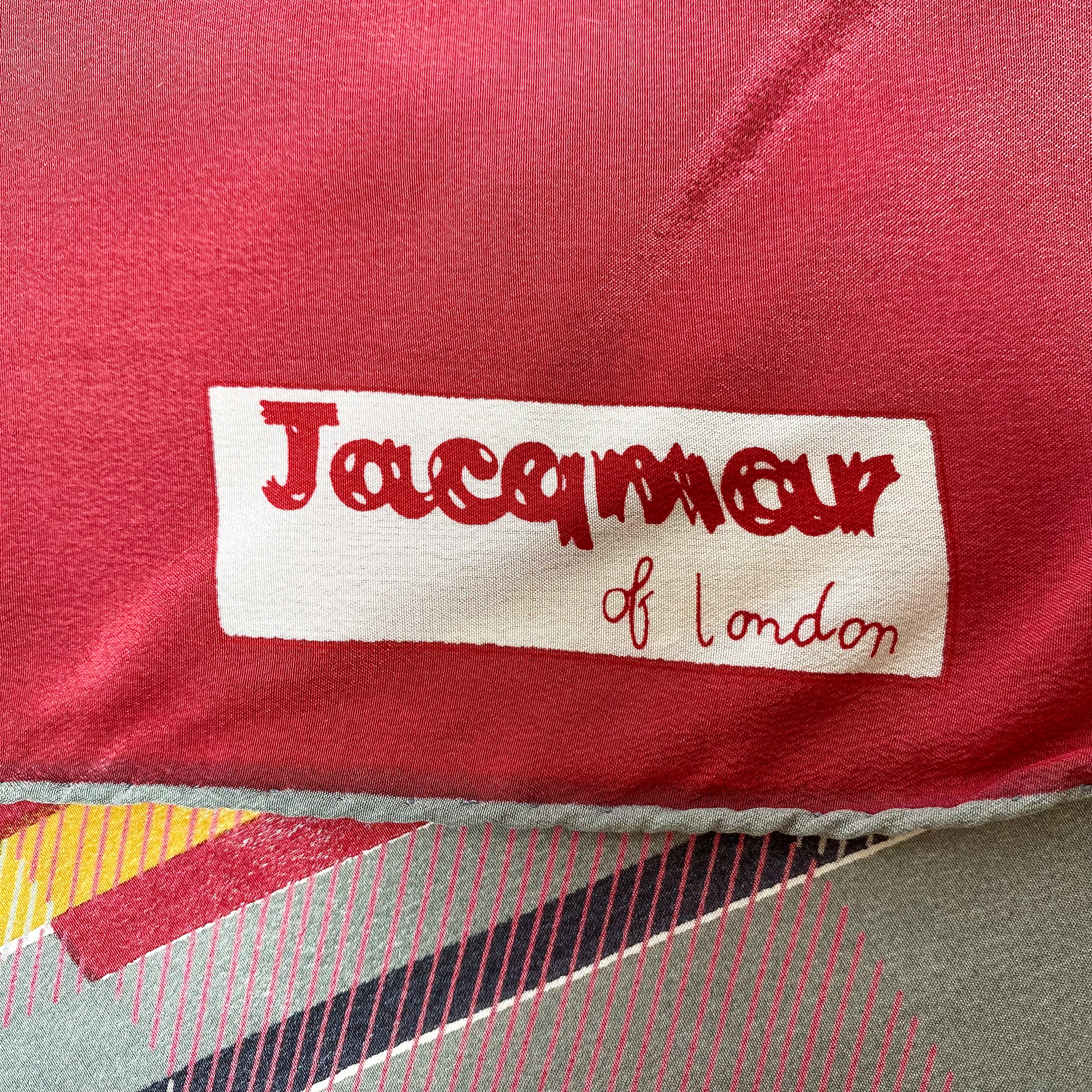 1970s Jacqmar Vintage Silk Scarf
