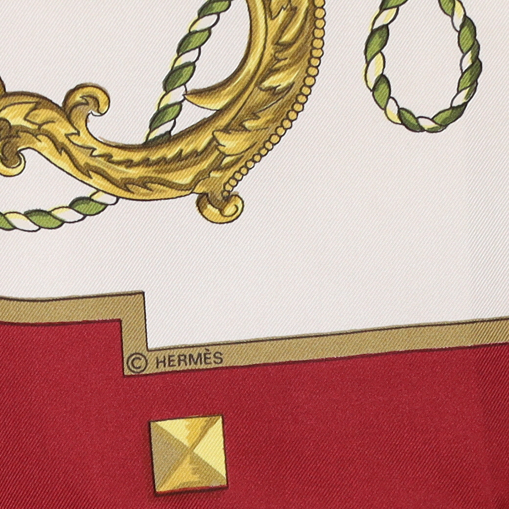 Hermès Les Cles Silk Scarf
