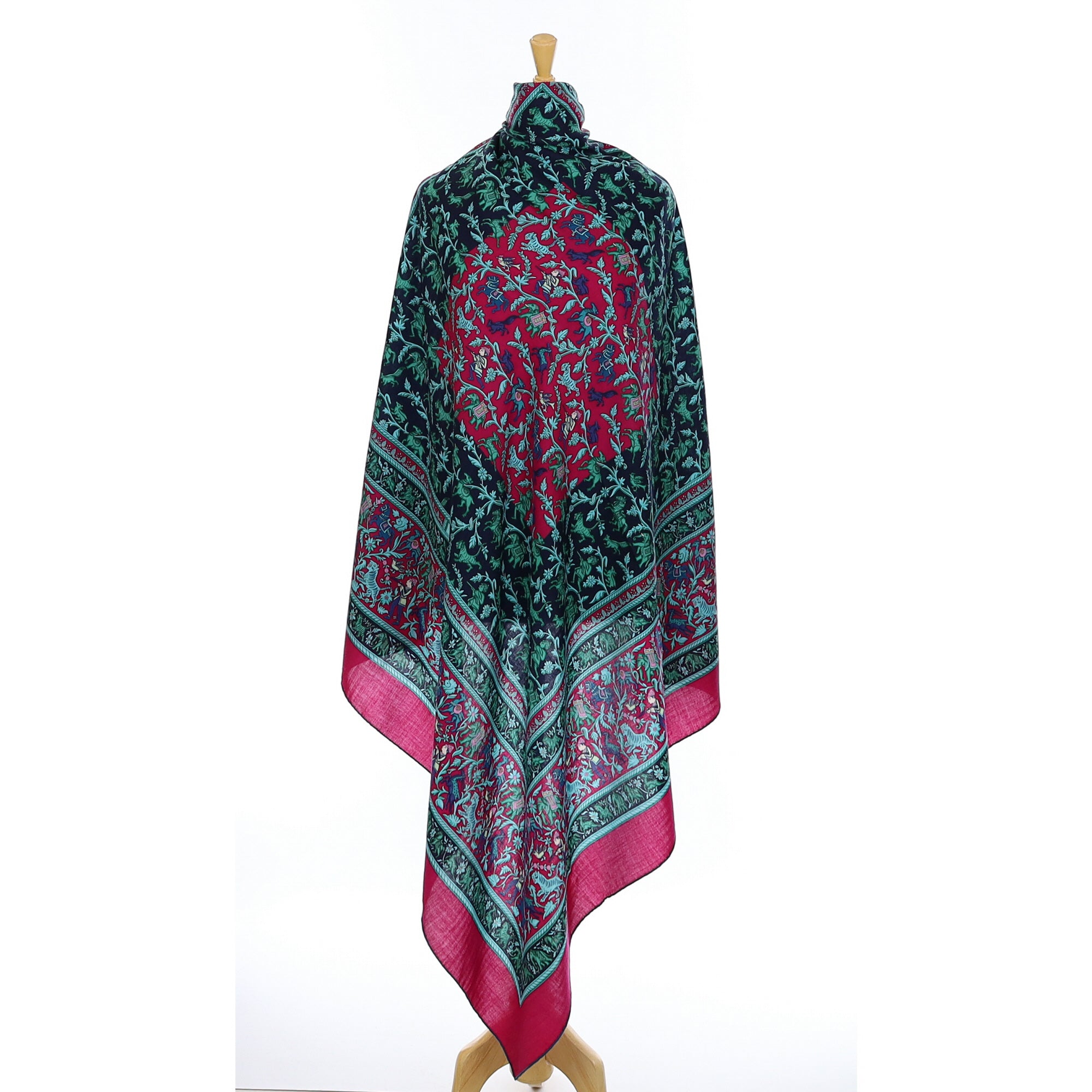 Hermès Chasse En Inde Cashmere/Silk Scarf