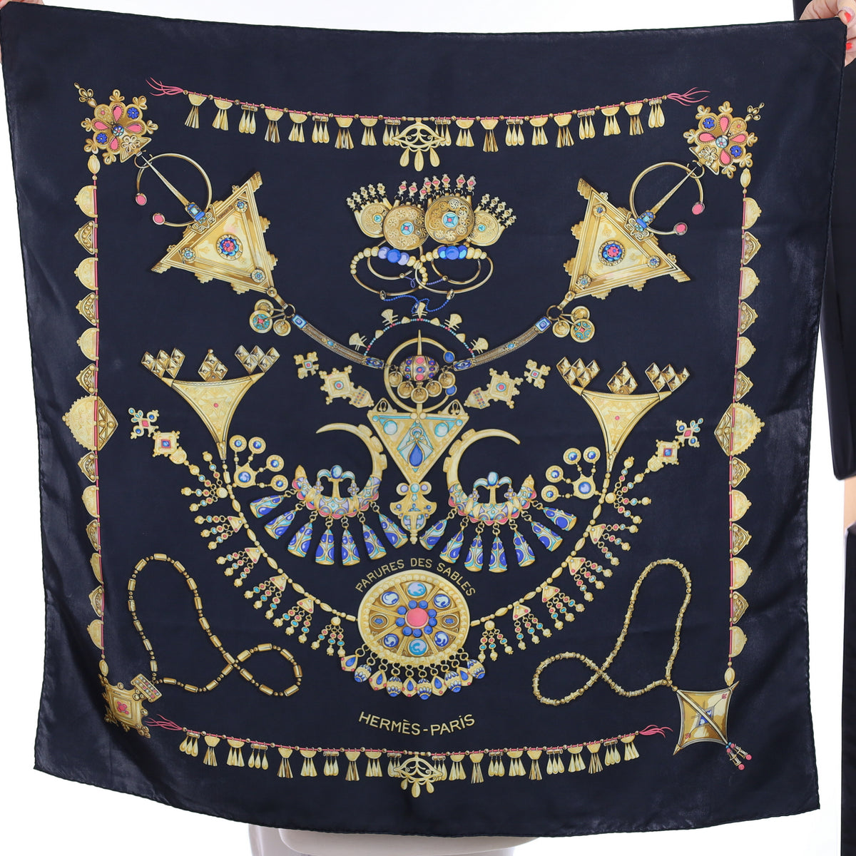 Hermès Parures des Sables Silk Scarf