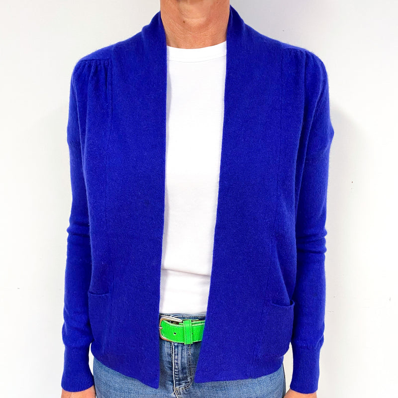 Indigo Purple Cashmere Edge to Edge Cardigan Medium
