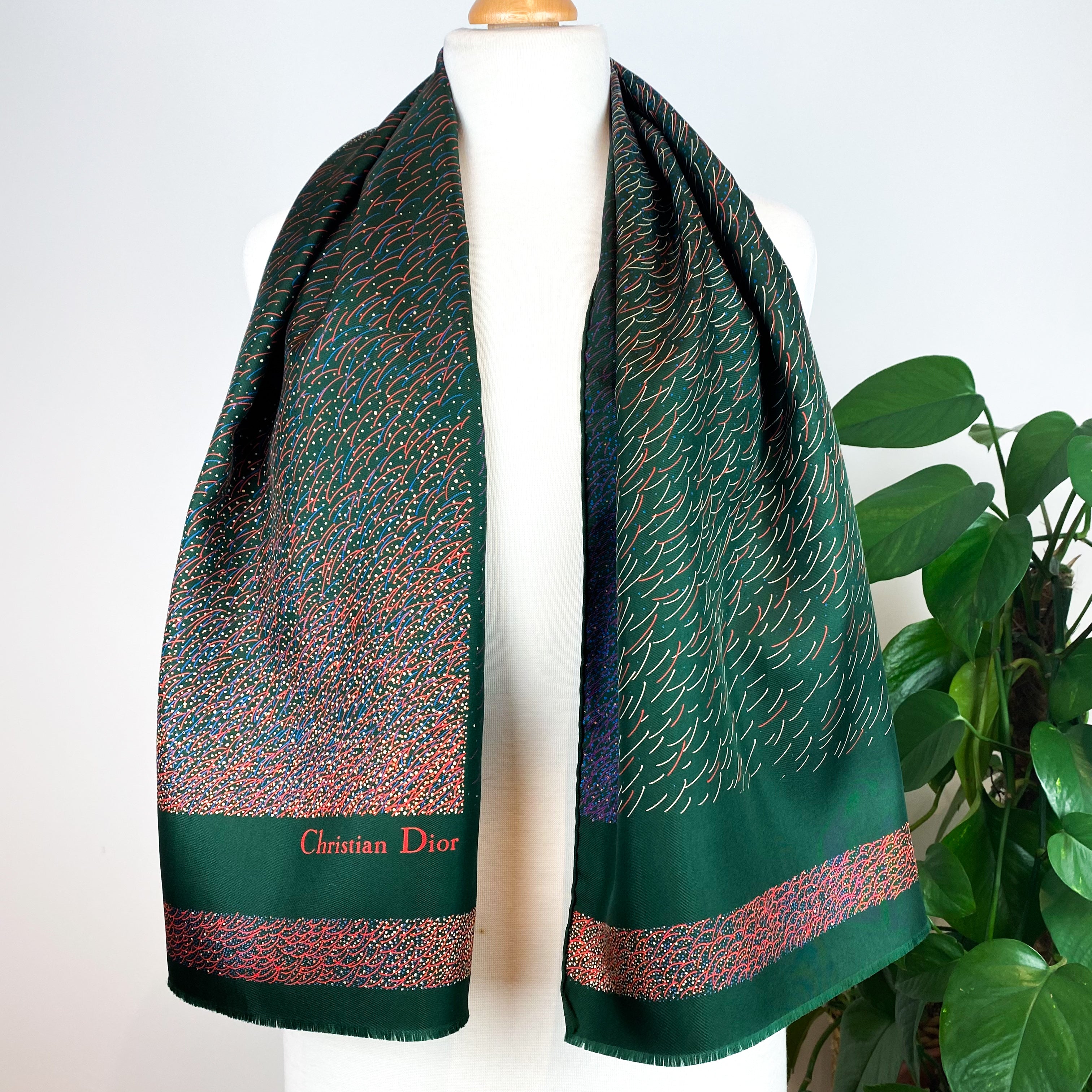 Christian Dior Designer Silk Scarf