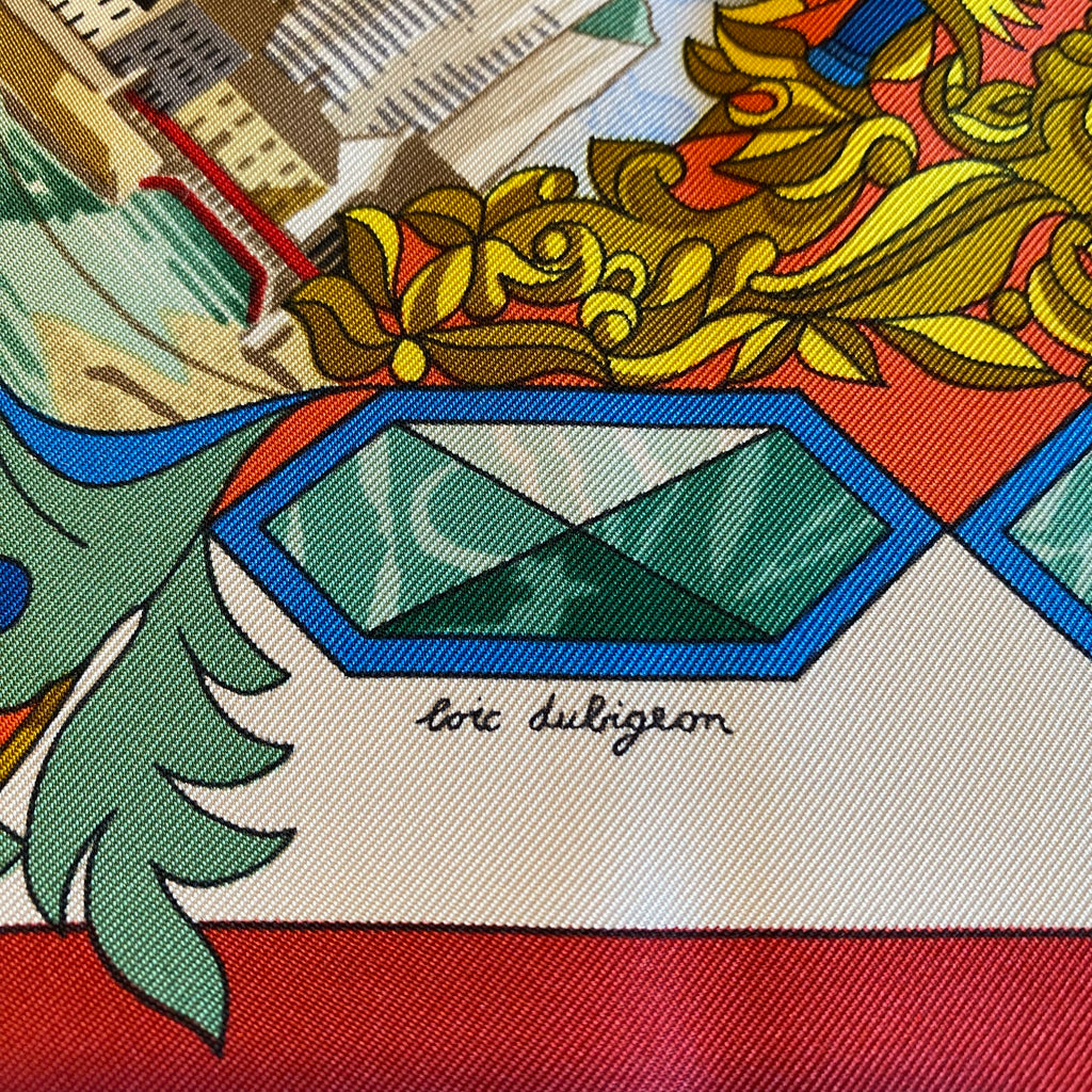 Boxed Hermès L’Entente Cordiale Silk Scarf Rare