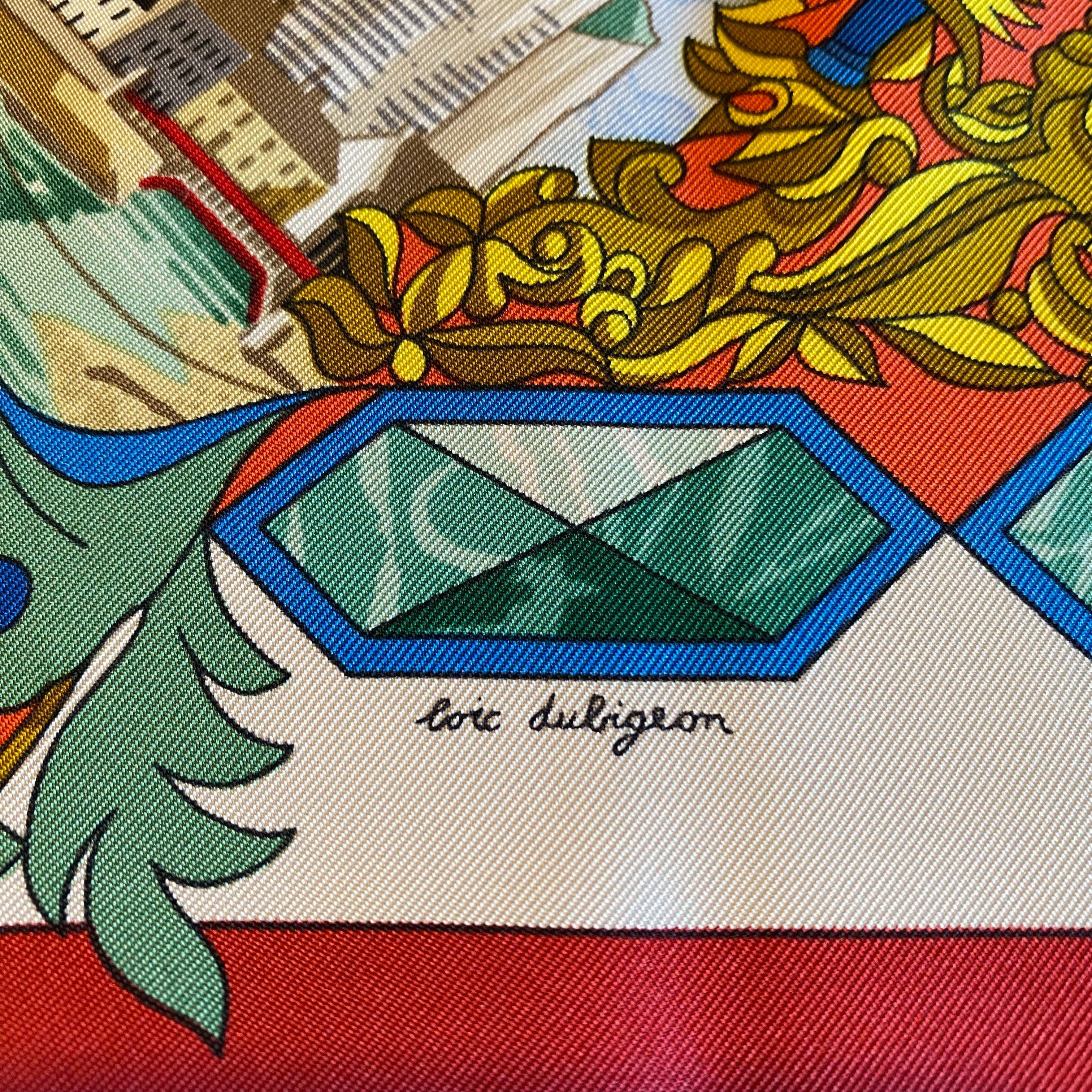 Boxed Hermès L’Entente Cordiale Silk Scarf Rare