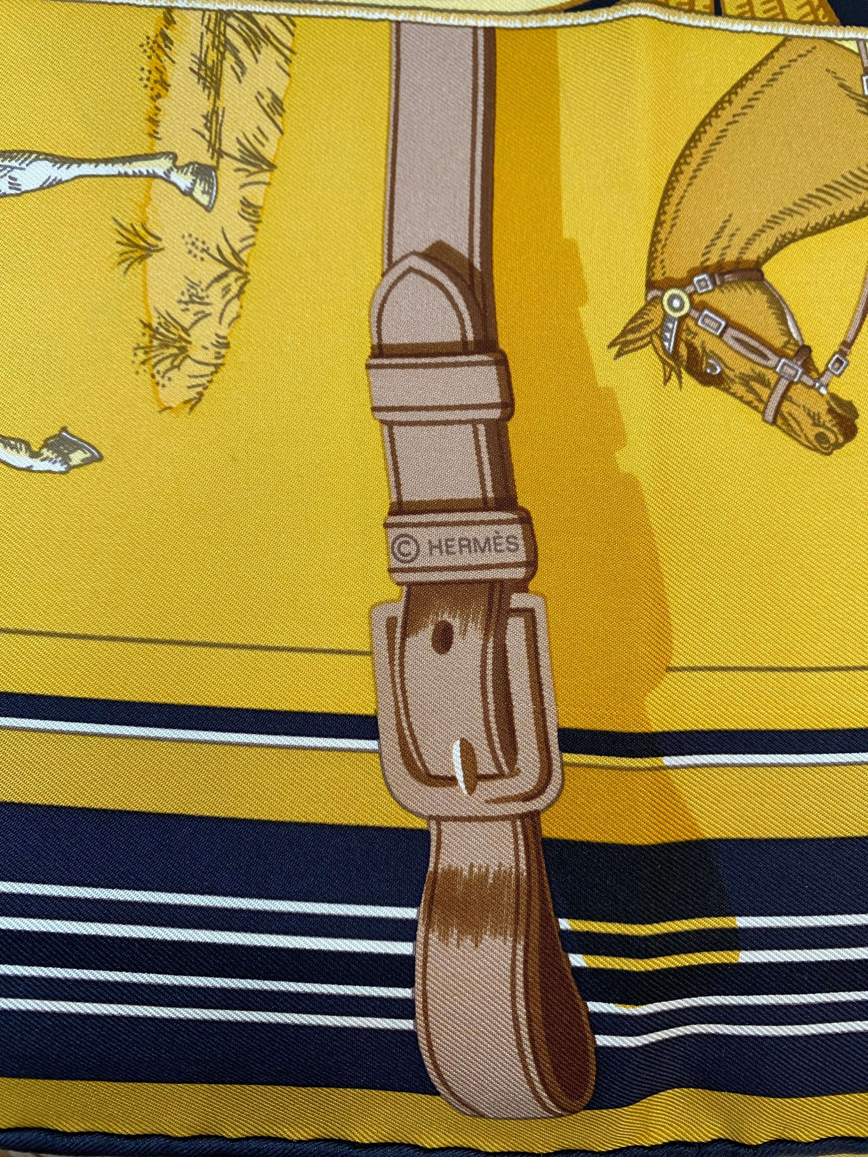 Immaculate Hermès Carré En Carrés Silk Scarf