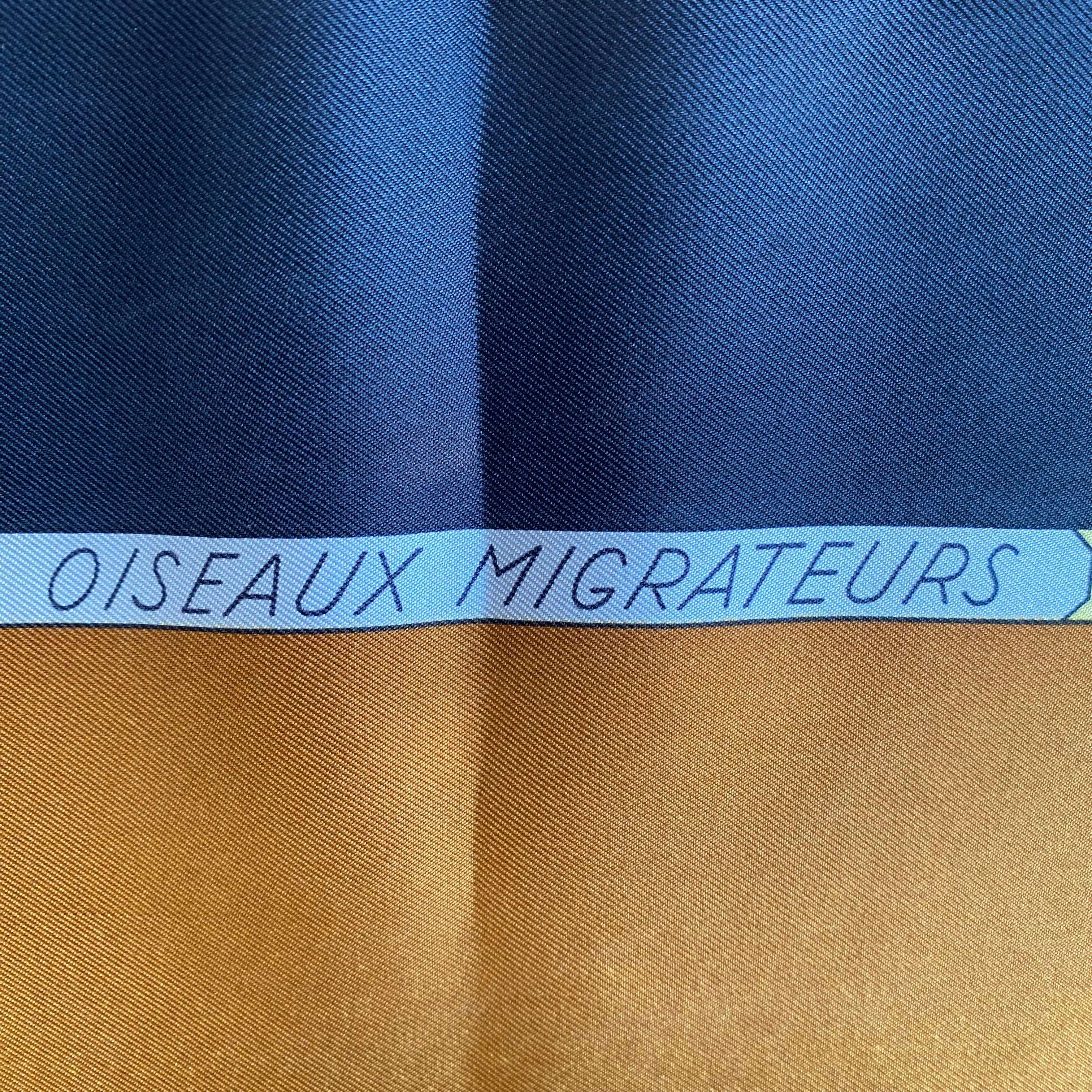 Hermès Oiseaux Migrateurs Silk Scarf