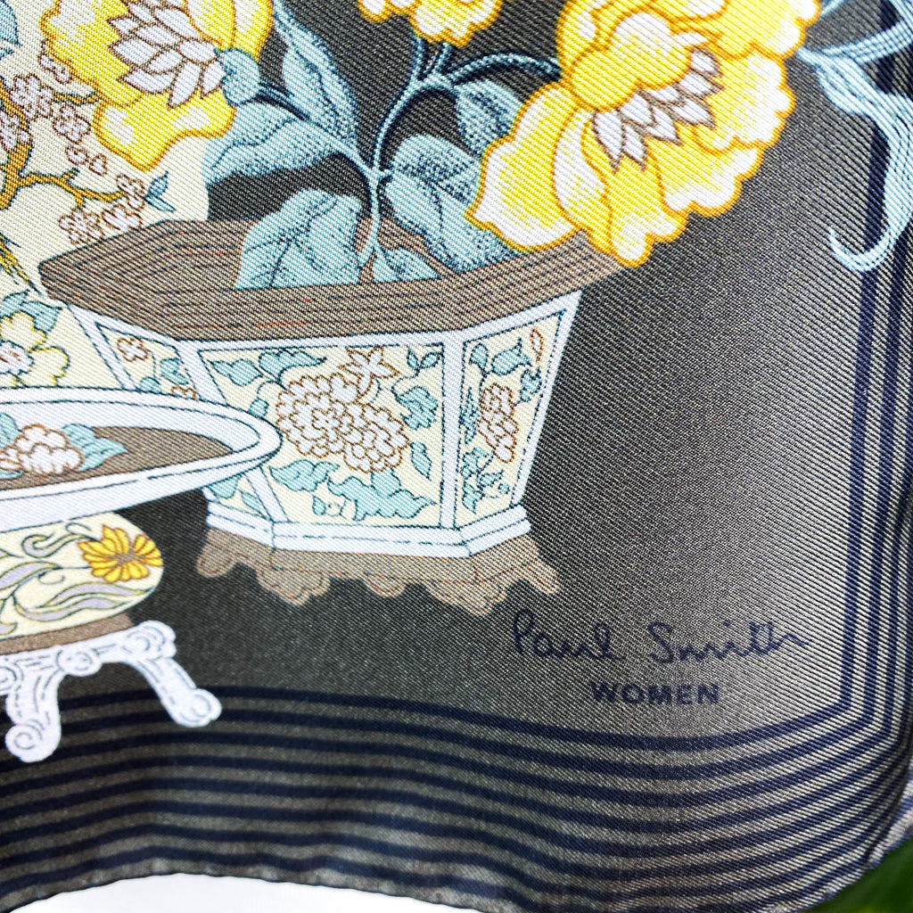 Paul Smith Chinese Vases Designer Silk Scarf