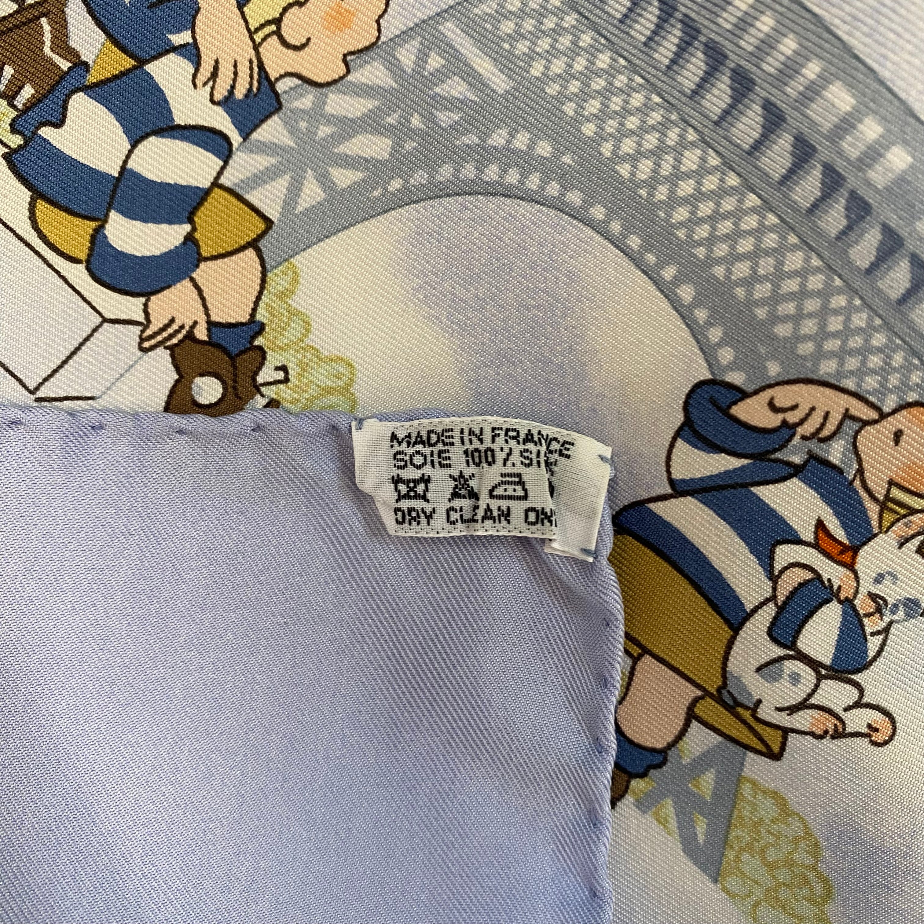 Hermès Les Triplés Silk Scarf Rare
