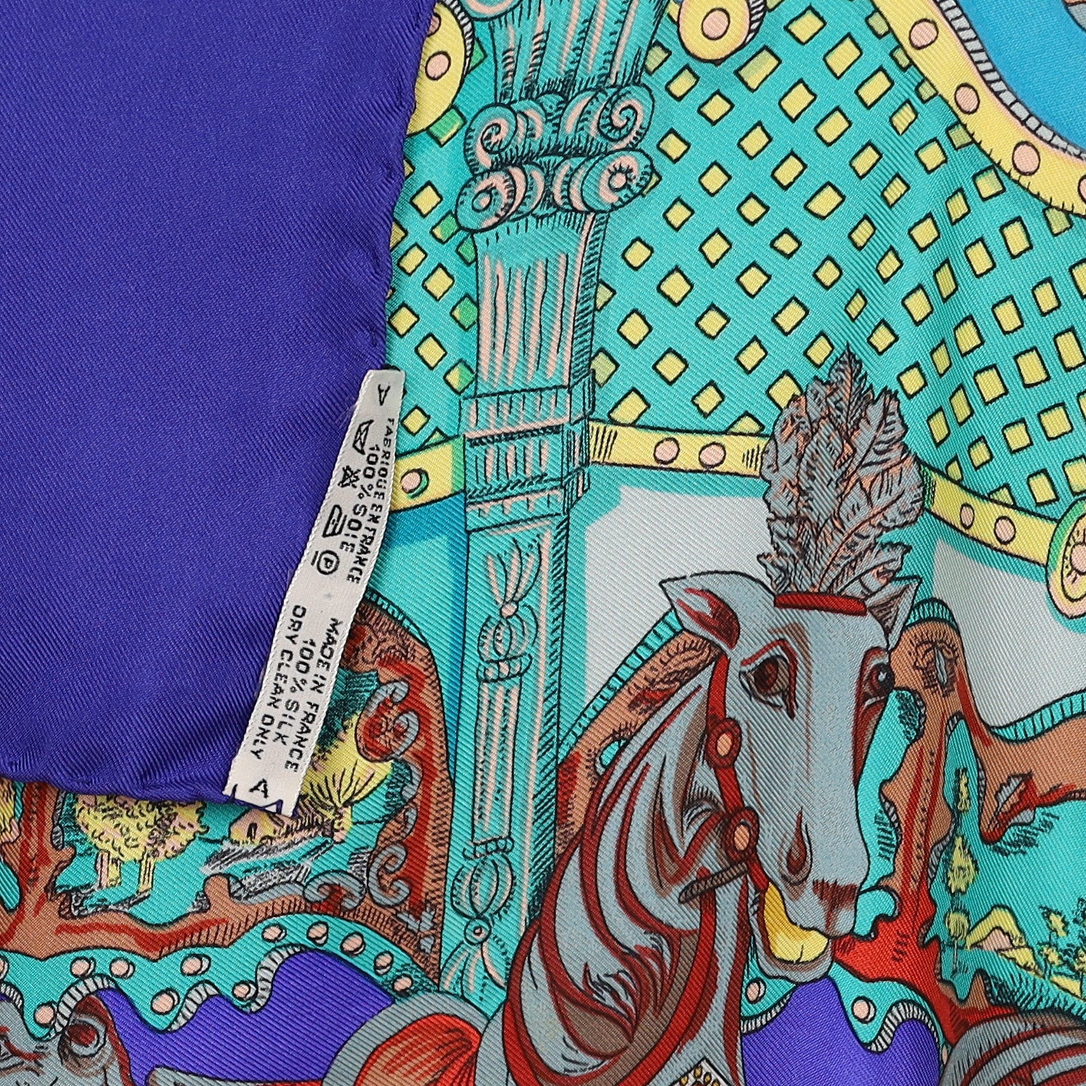 Hermès Tournez Manège Silk Scarf