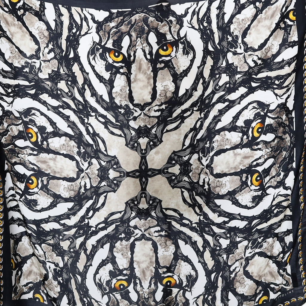 Brand New Ottoline Extra Large Designer Silk Scarf