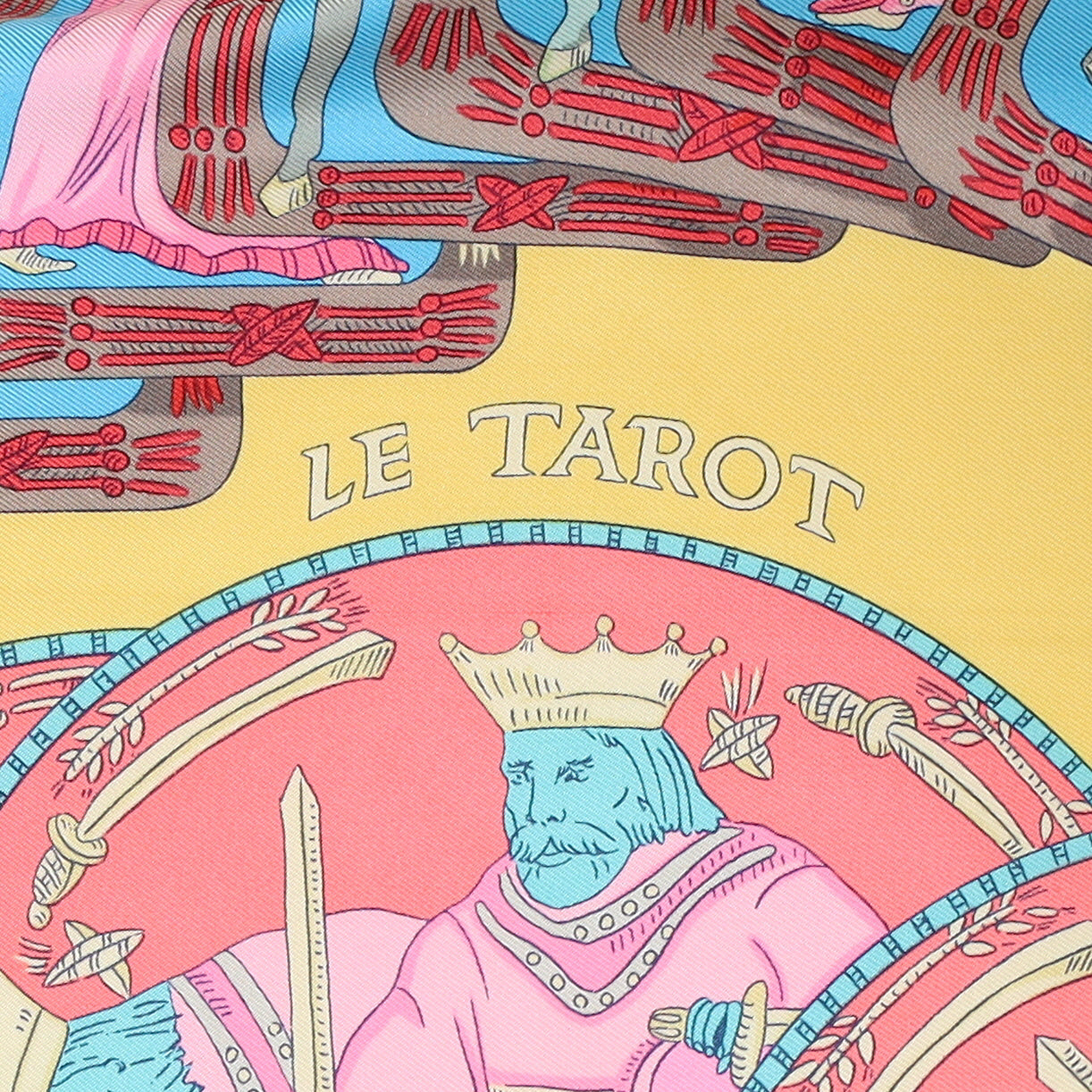 Hermès Le Tarot Vintage Silk Scarf