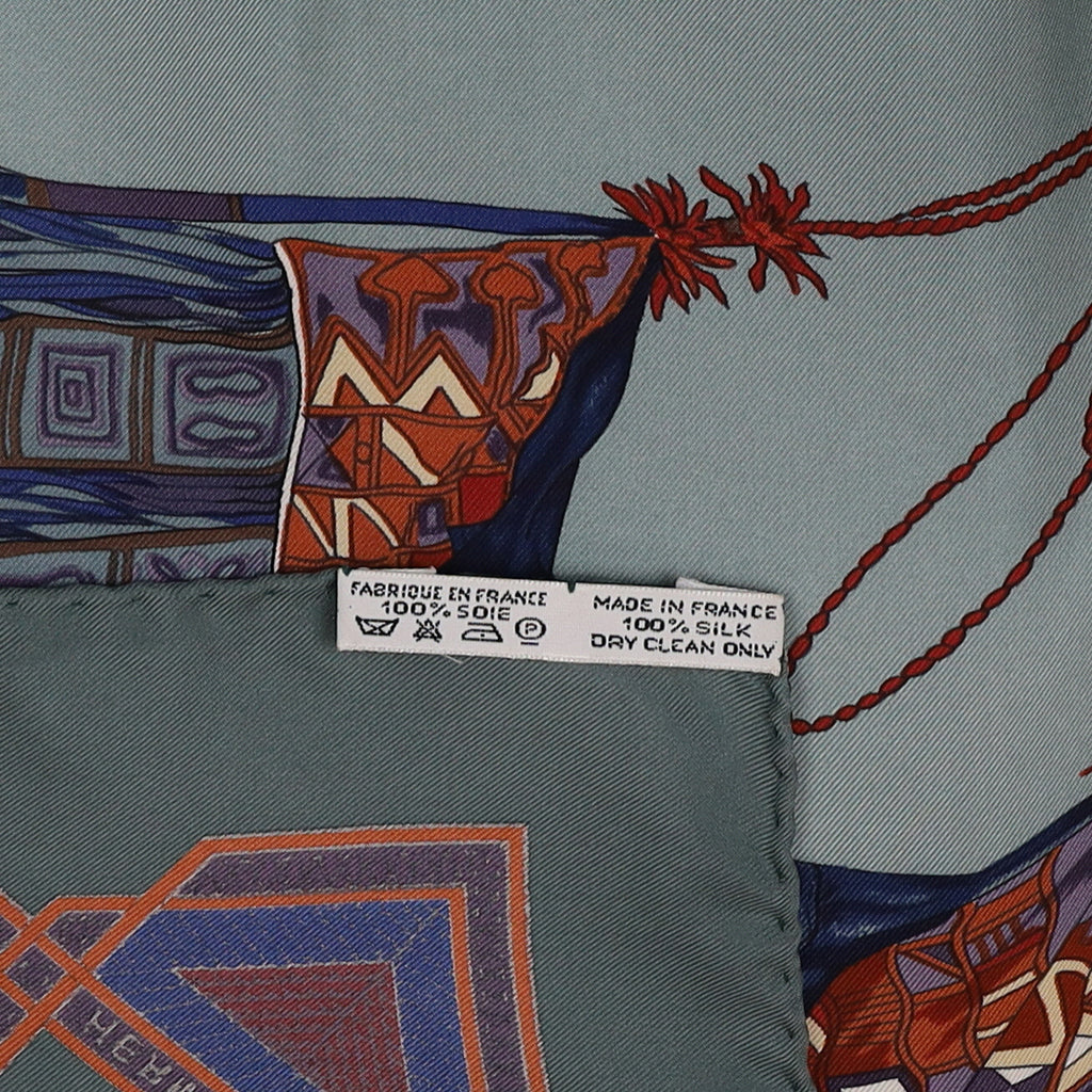 Hermès Cuirs Du Desert Silk Scarf
