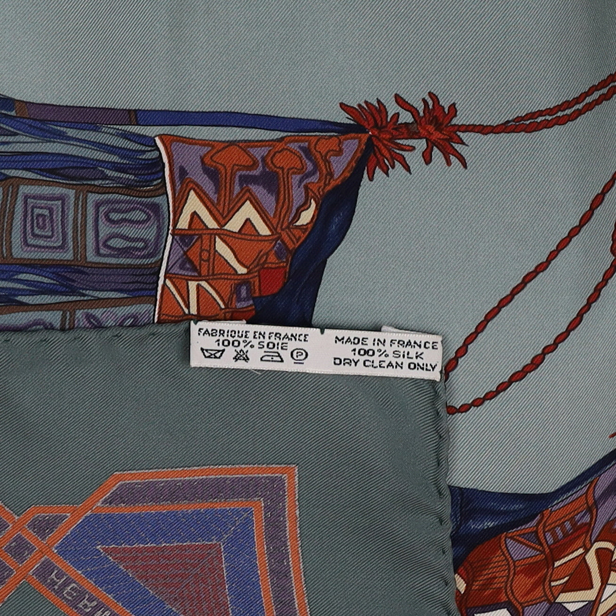 Hermès Cuirs Du Desert Silk Scarf