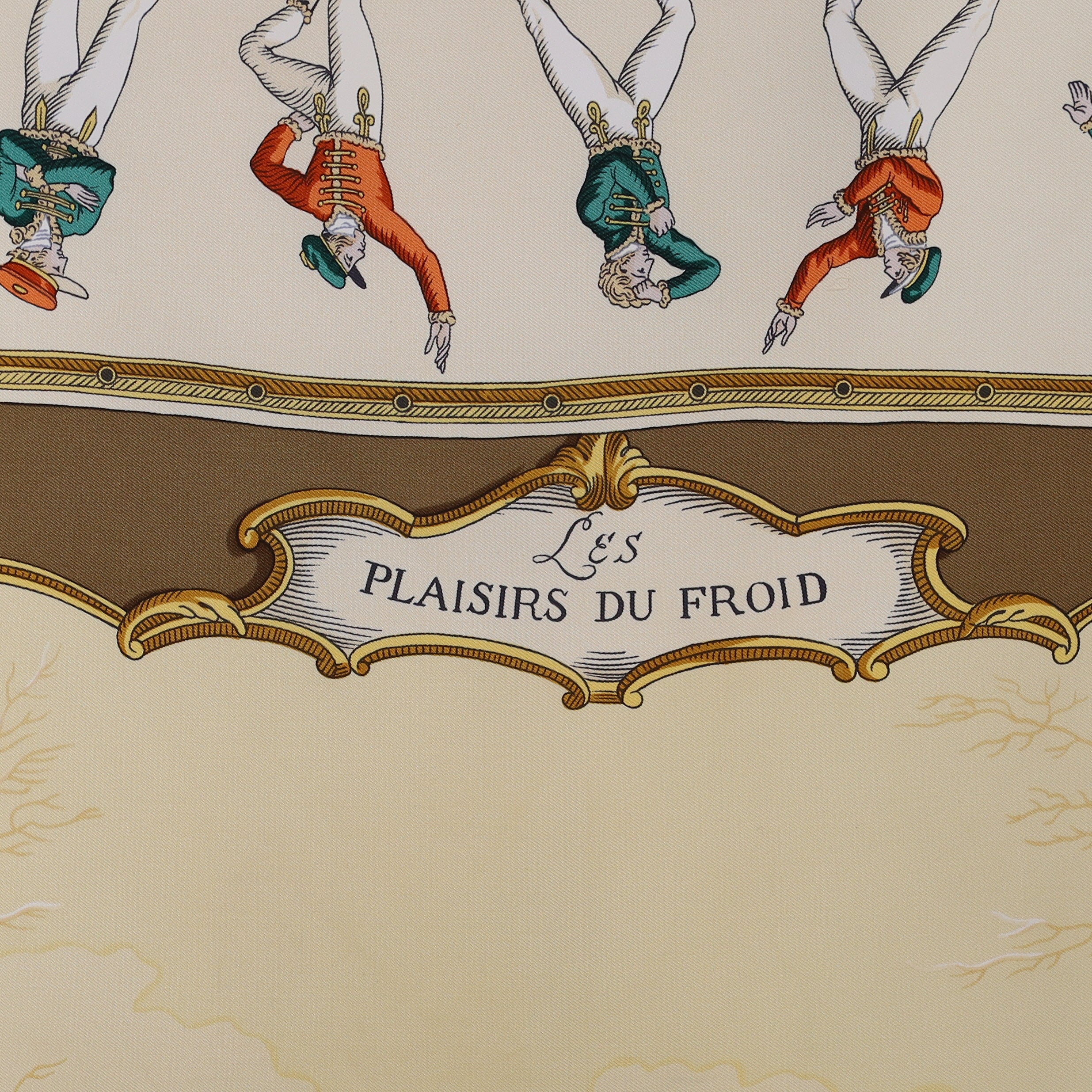 Hermès Les Plaisirs Du Froid Silk Scarf