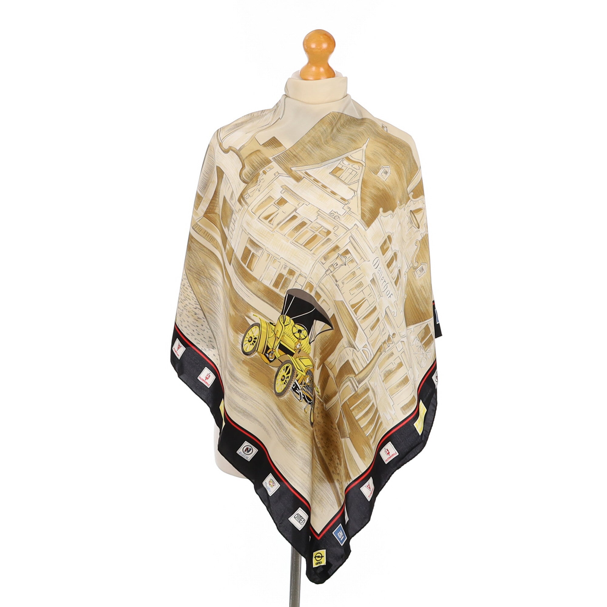 Classic Car Vintage Silk Scarf