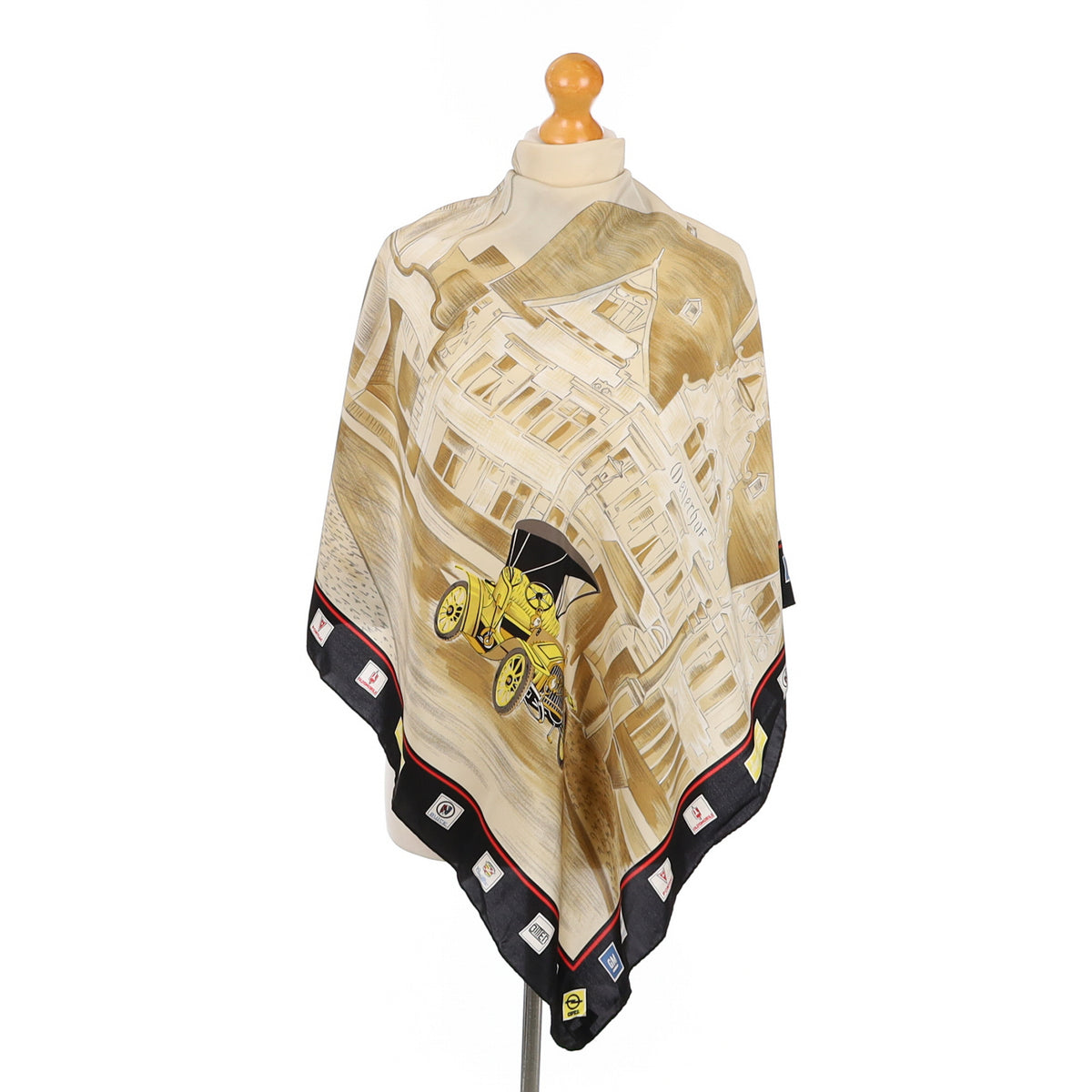 Classic Car Vintage Silk Scarf