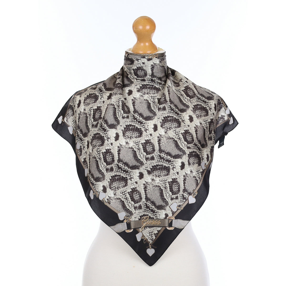 Brand New Guess Snake Print Silk Scarf