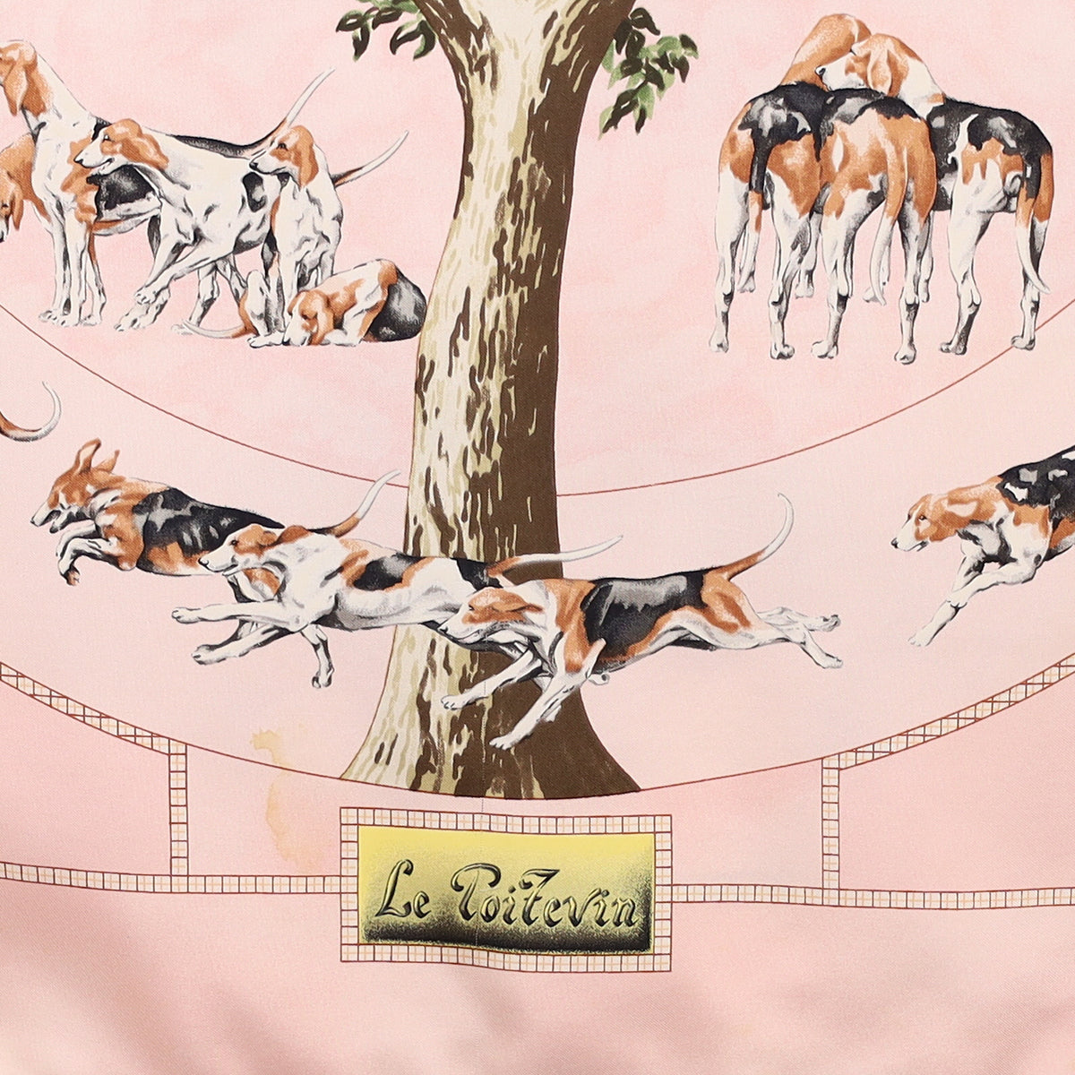 Hermès Le Poitevin Silk Scarf Quite Rare