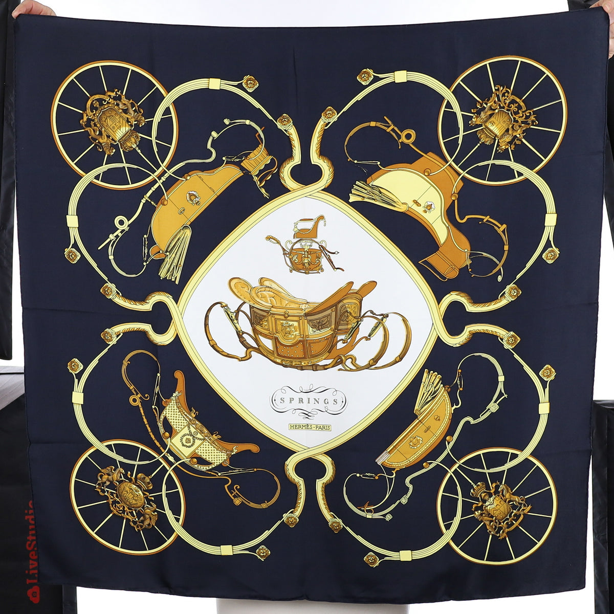 Hermès Springs Silk Scarf