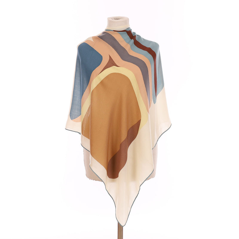 Brand New Loro Piana Cashmere Blend Abstract Scarf