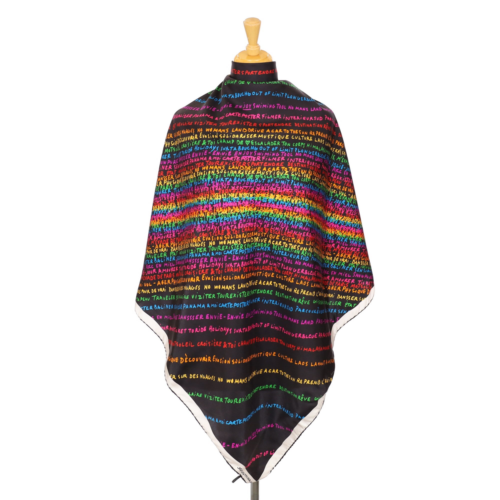 Italian JC de Castelbajac Silk Scarf