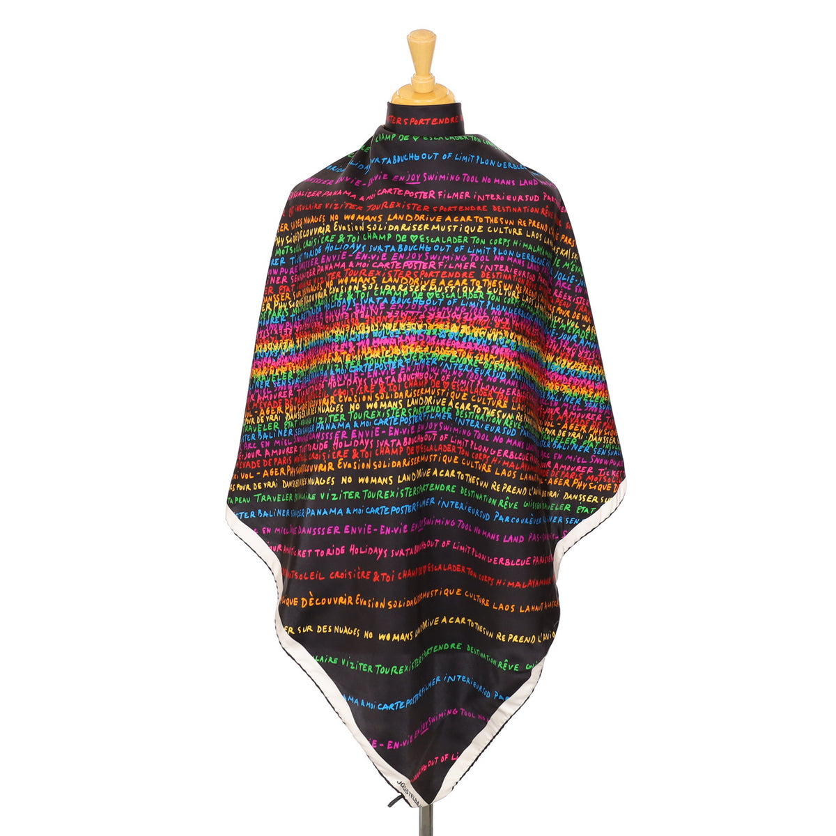 Italian JC de Castelbajac Silk Scarf