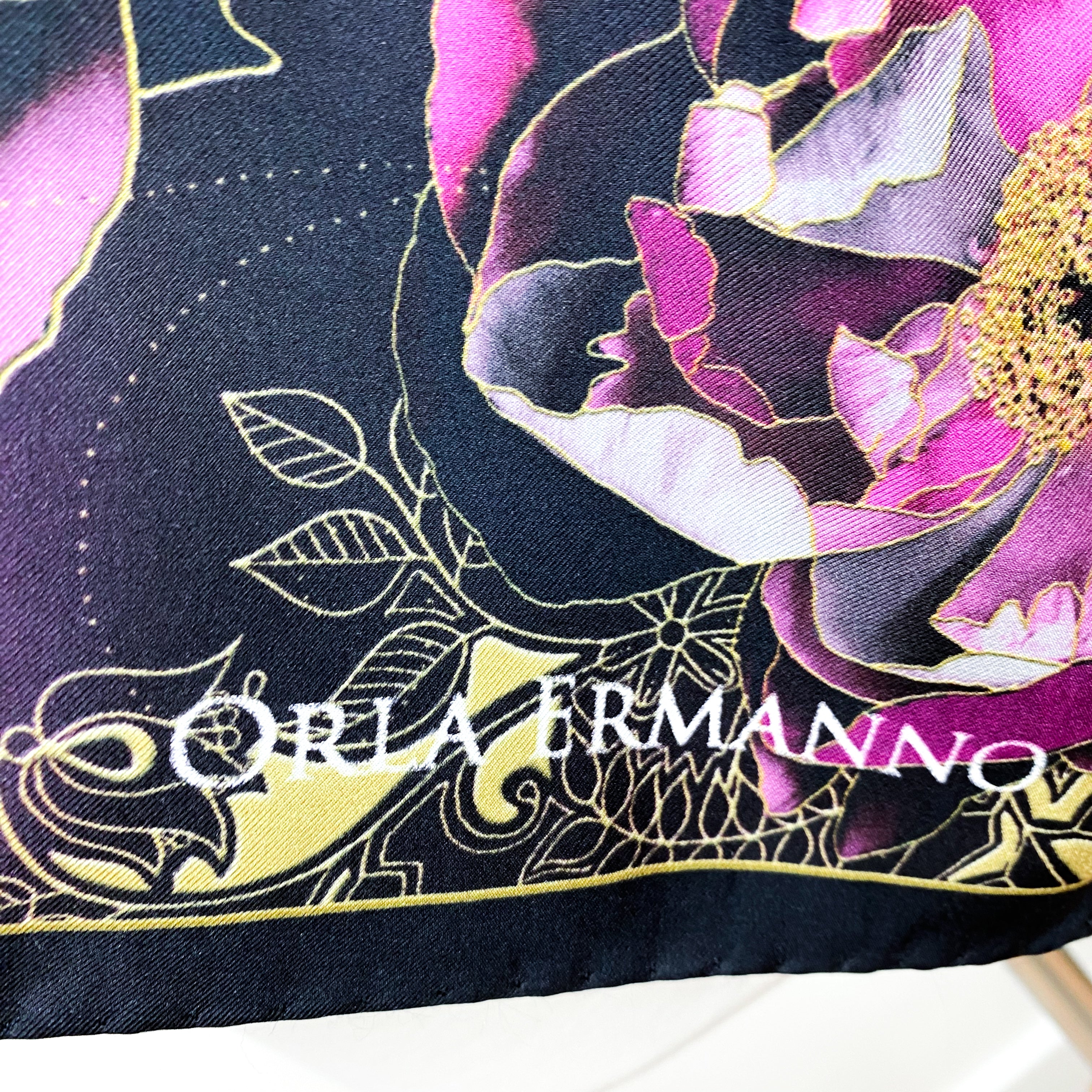 Orla Ermanno Floral Silk Scarf