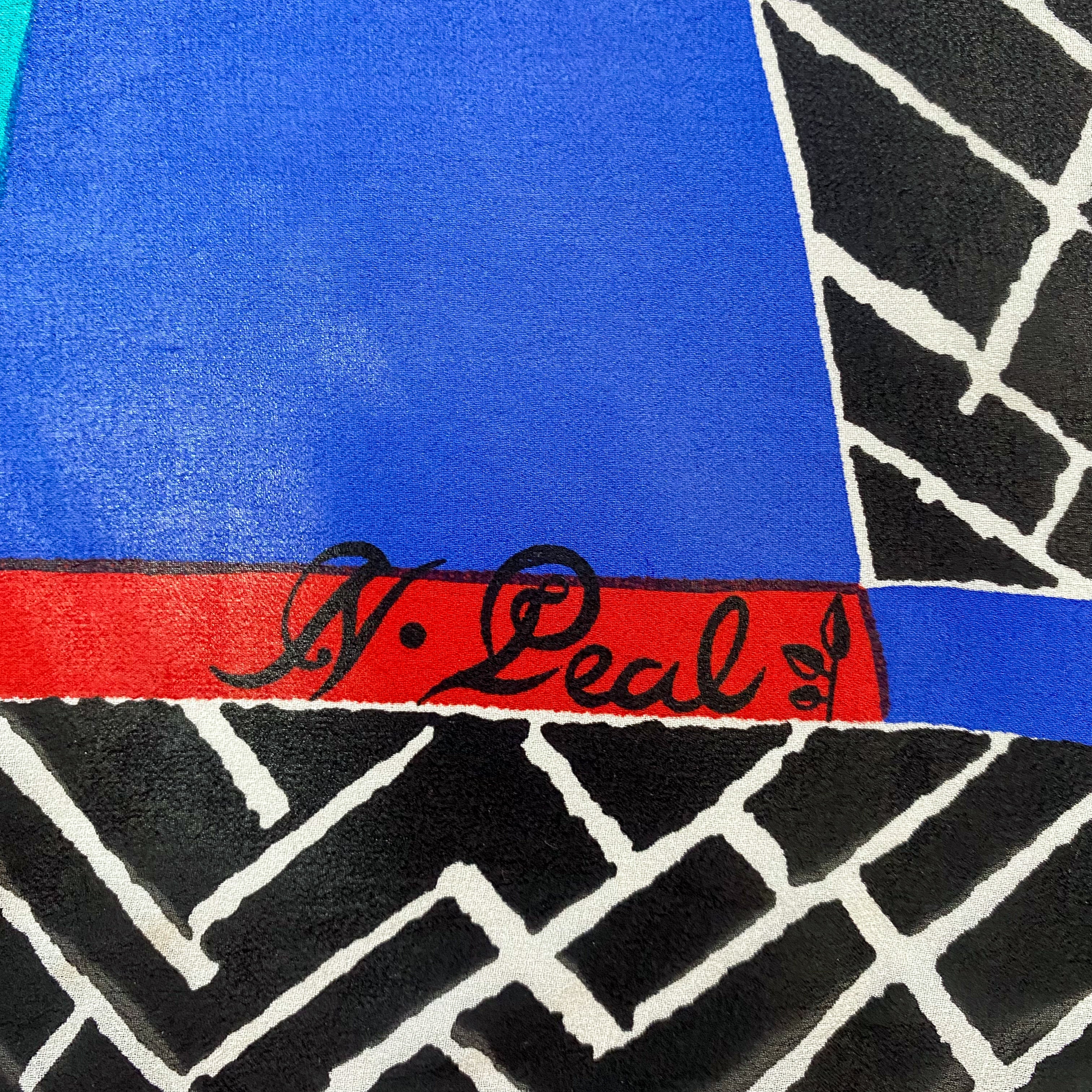 N. Peal Multicoloured Designer Silk Scarf
