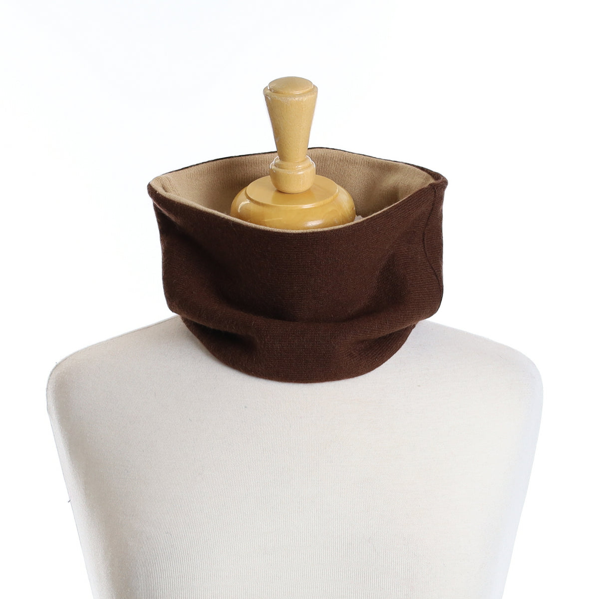 Chocolate Brown and Fawn Neck Warmer